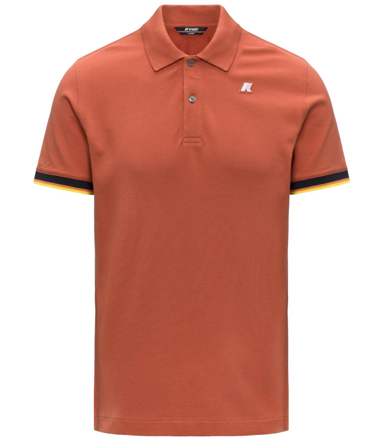 Vincent pique orange brownish