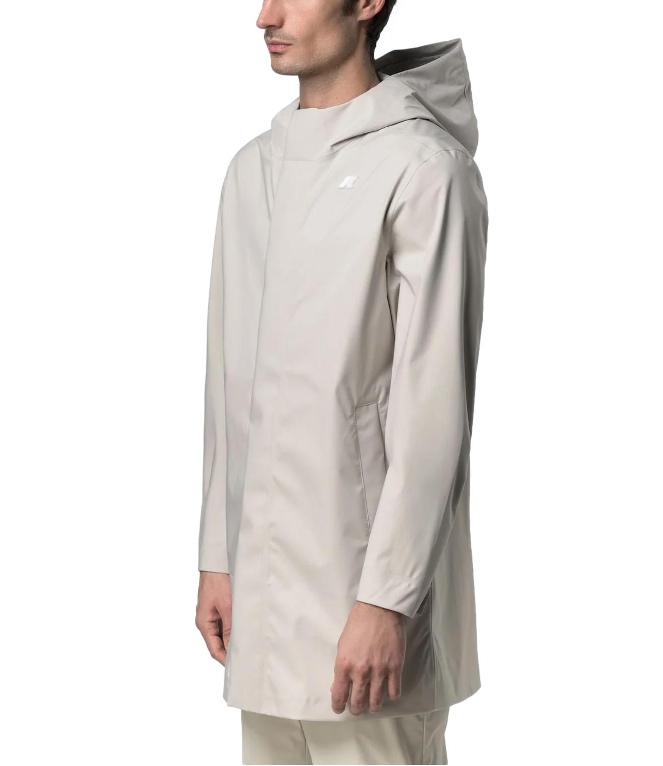 Giacca lunga kway tommy stretch uomo beige