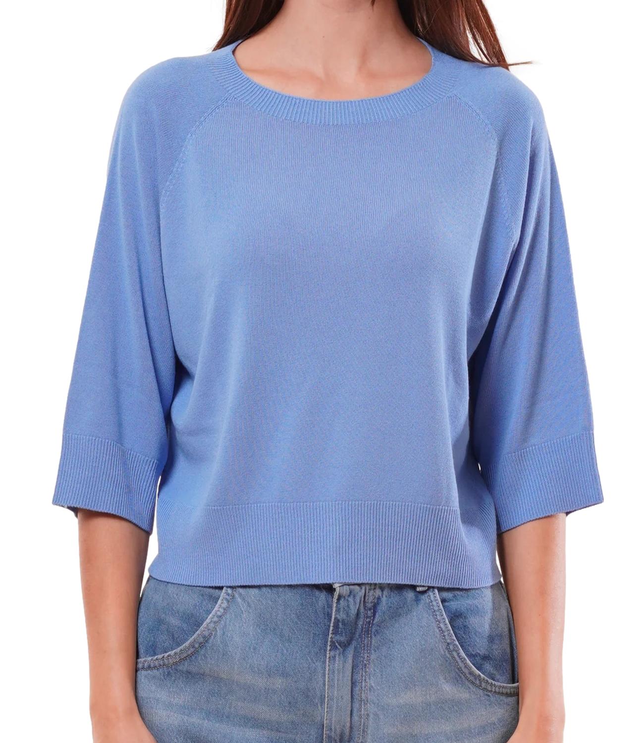 Kontatto Maglia Girocollo Denim Donna