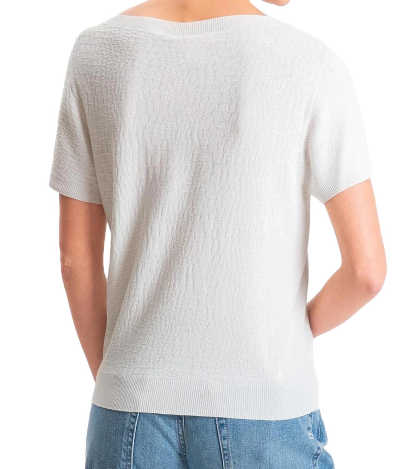 Kontatto Maglia Girocollo Cocco Panna Donna