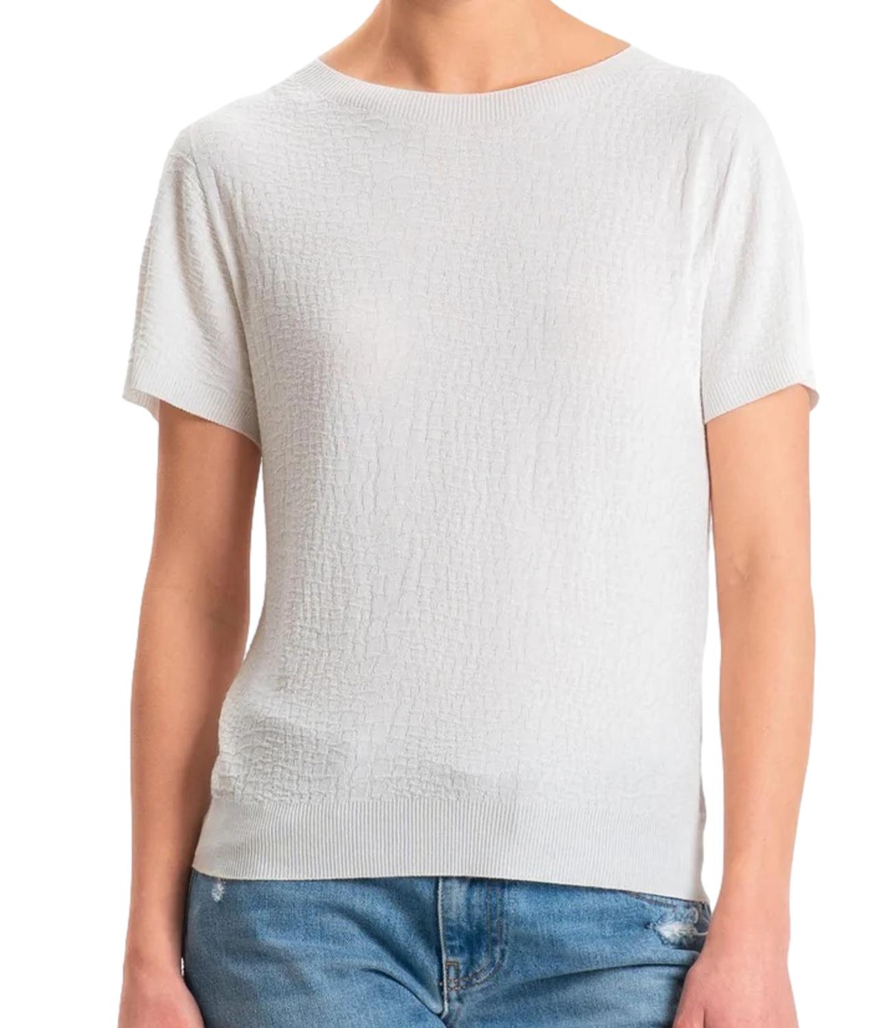 Kontatto Maglia Girocollo Cocco Panna Donna