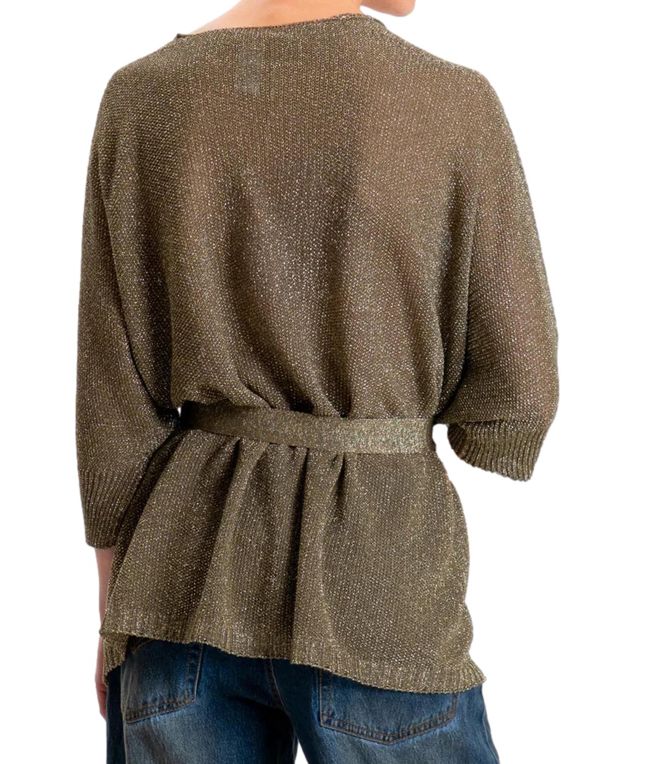 Kontatto Cardigan Kimono Militare Donna