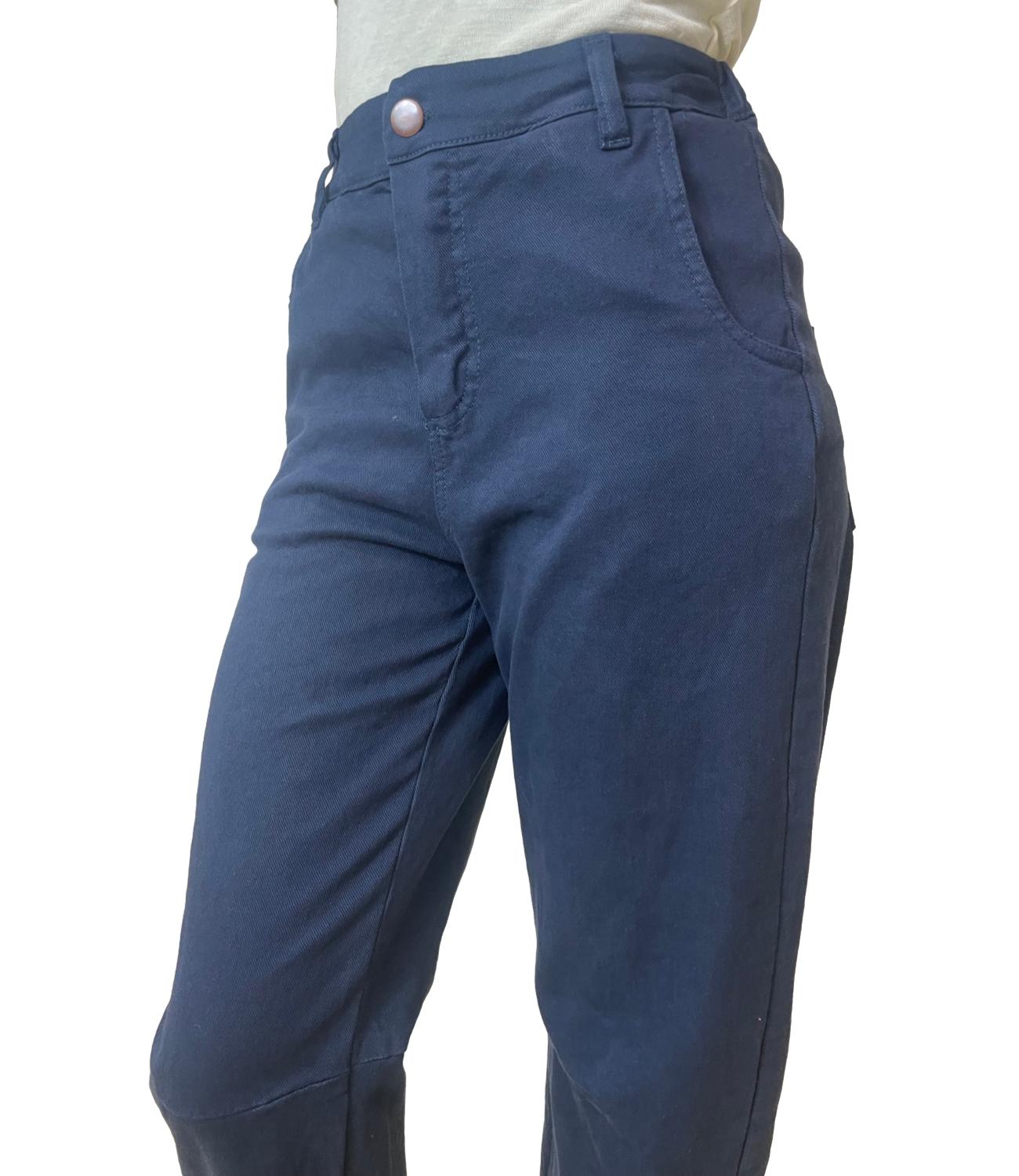Kontatto Pantalone Barrell Blu Donna