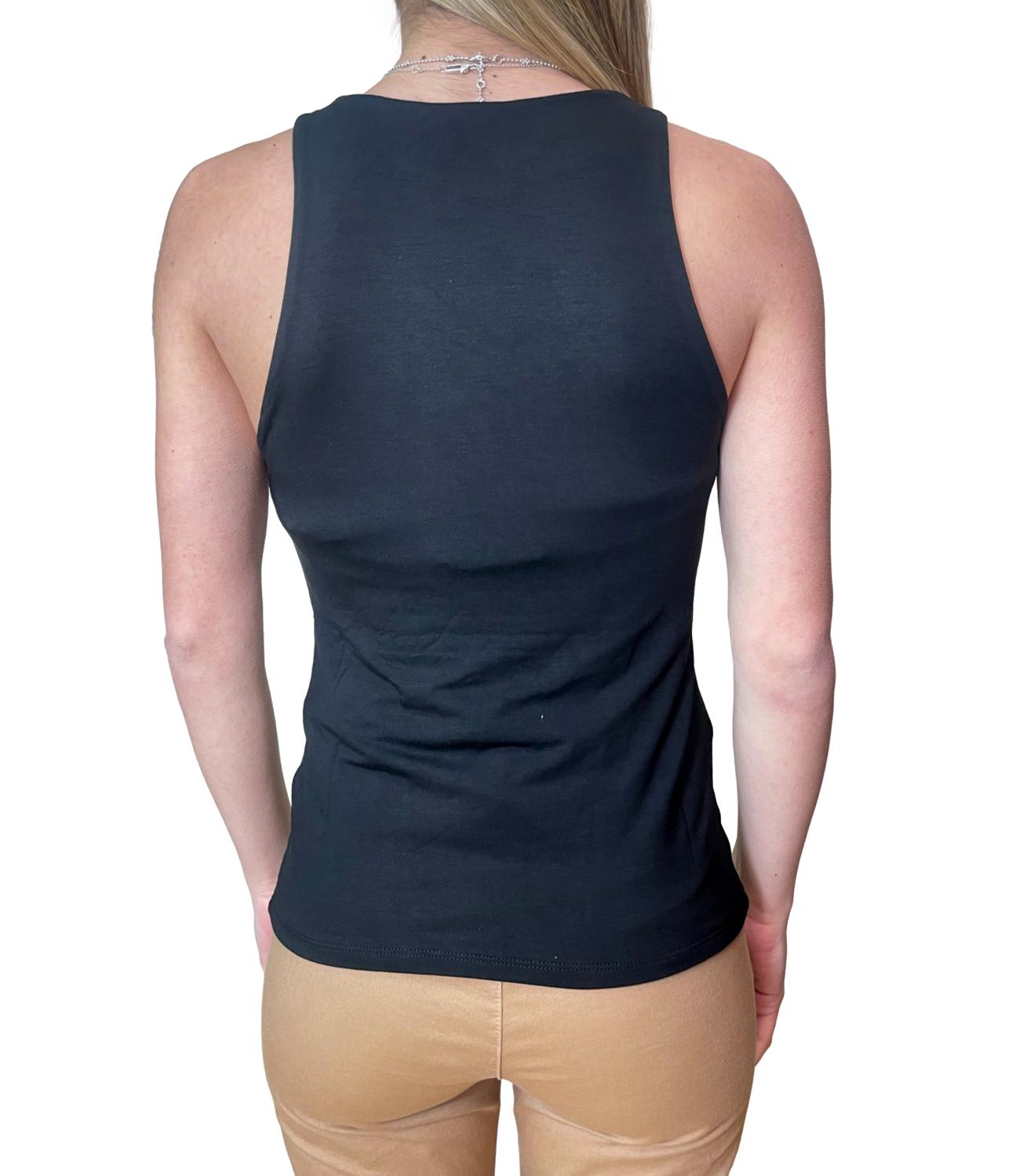 Kontatto Canotta Americana Nero Donna