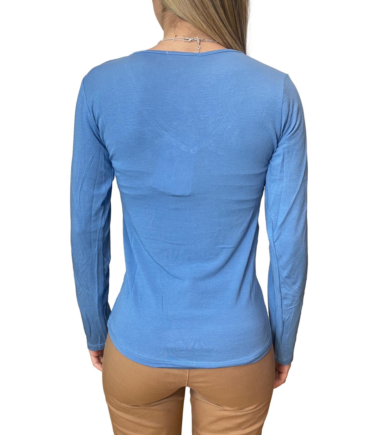 Kontatto Maglia Second Skin Denim Donna