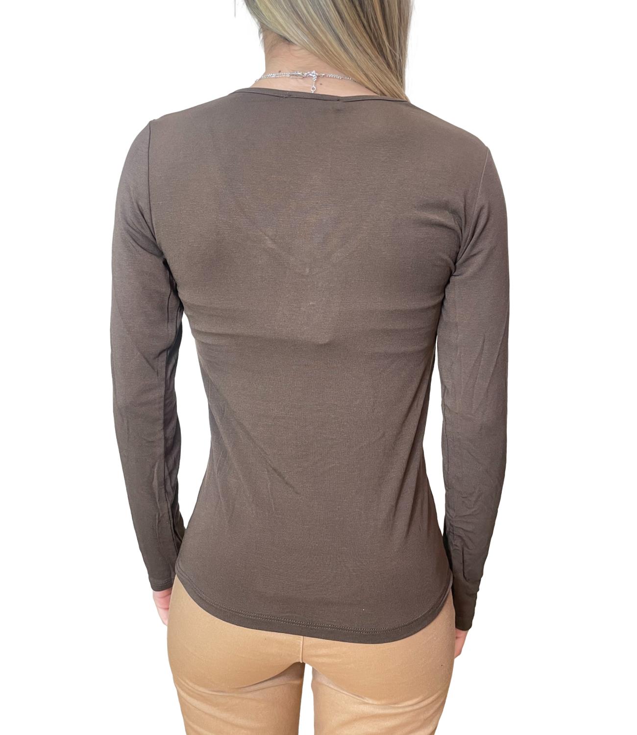 Kontatto Maglia Second Skin Cioccolato Donna