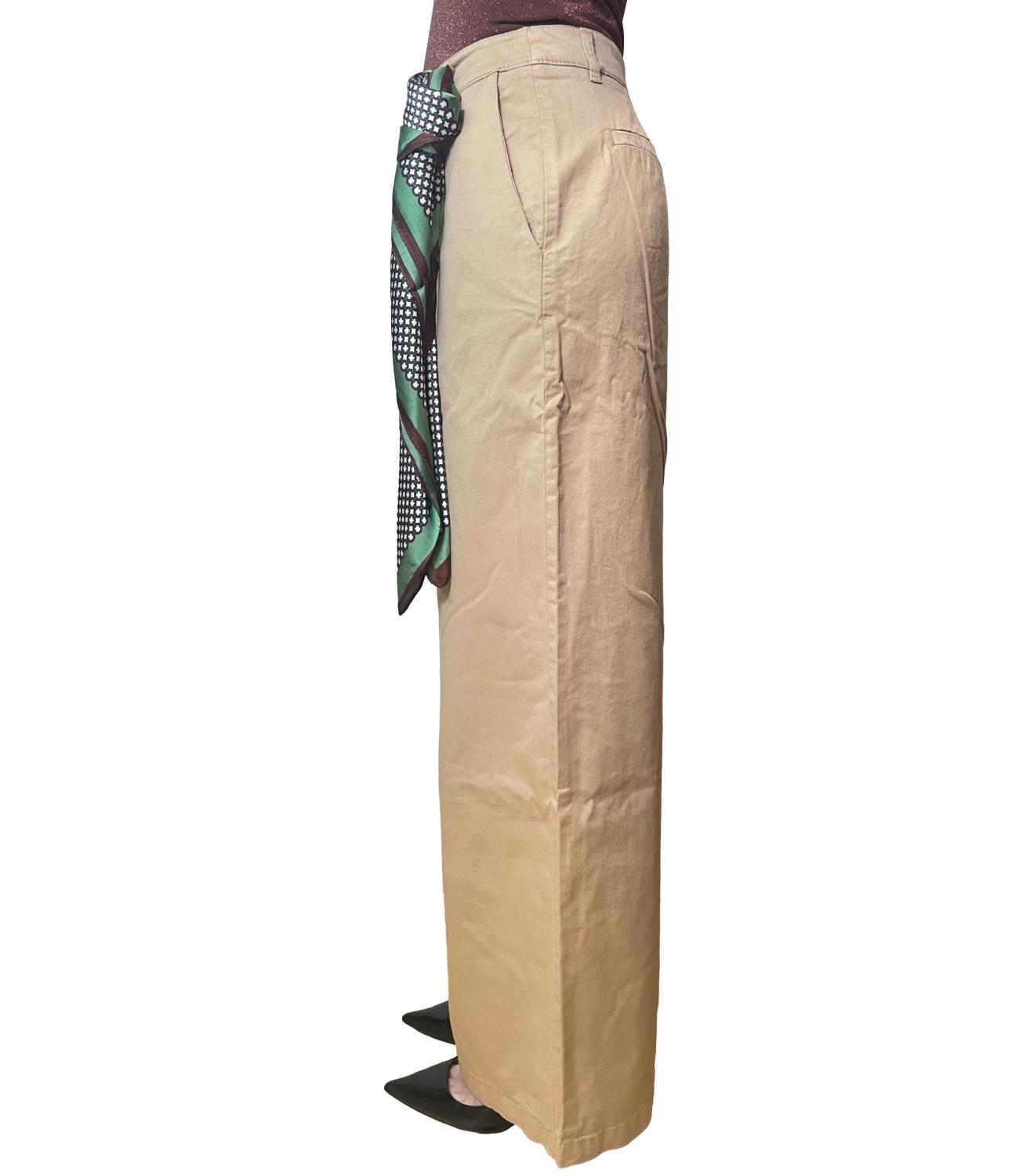 Kontatto Pantalone C/Foulard Avana Donna