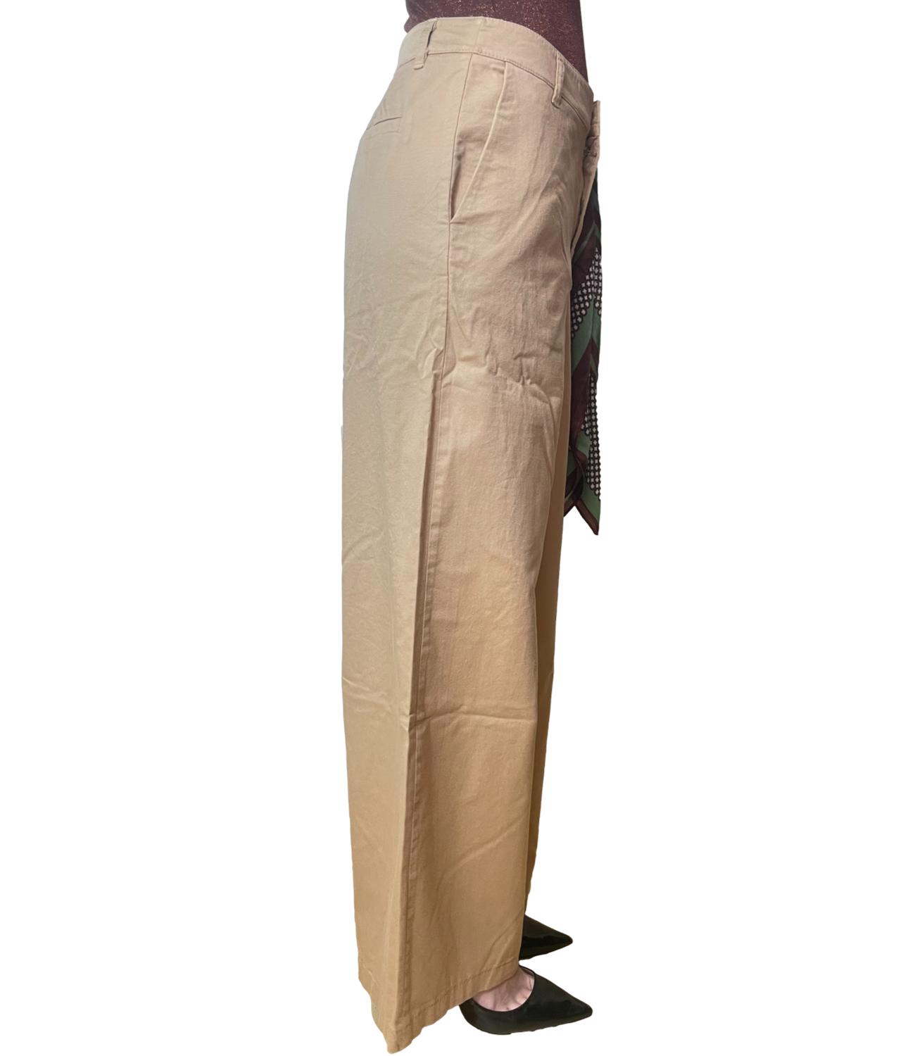 Kontatto Pantalone C/Foulard Avana Donna