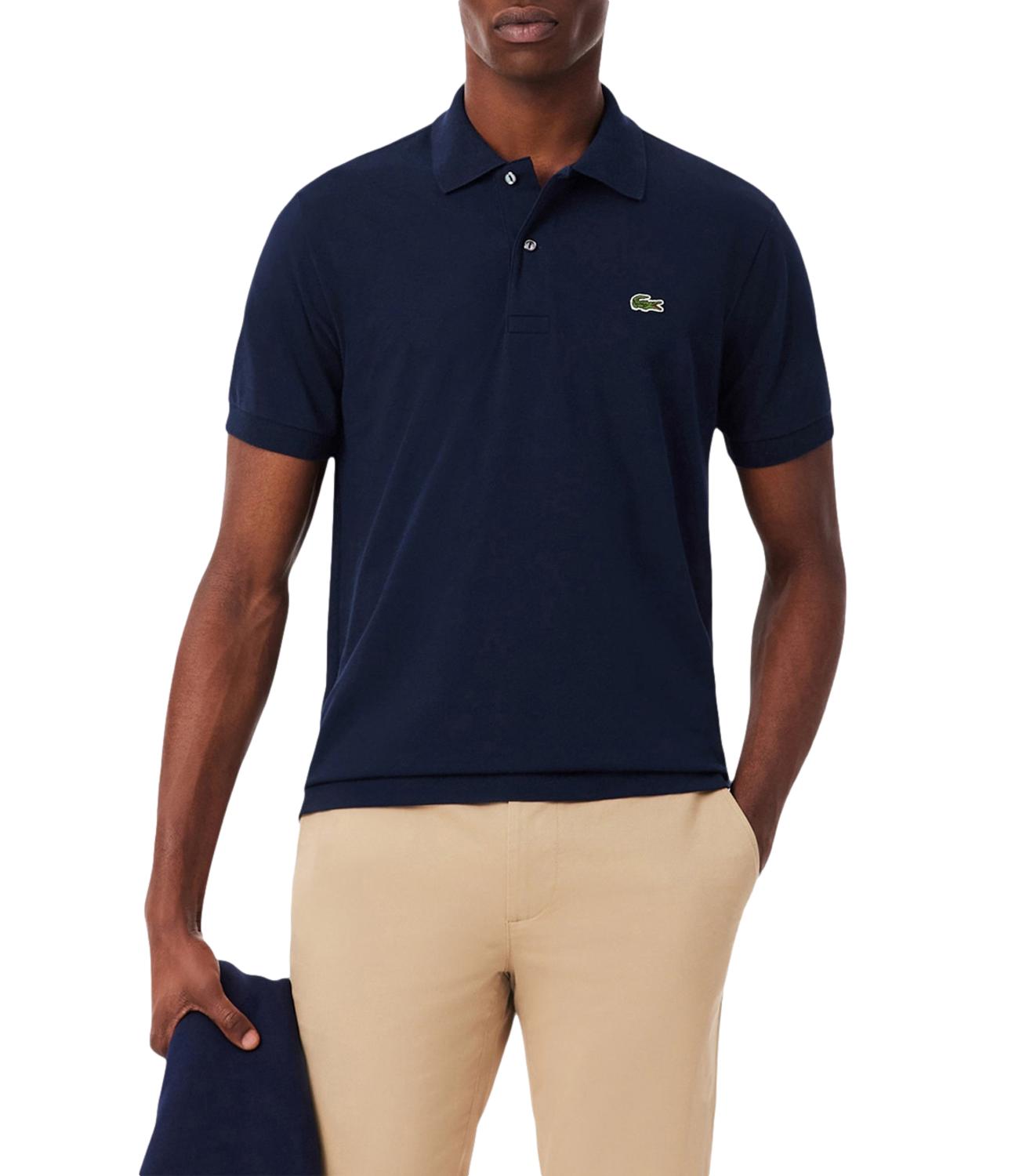 Polo Lacoste blu leggera