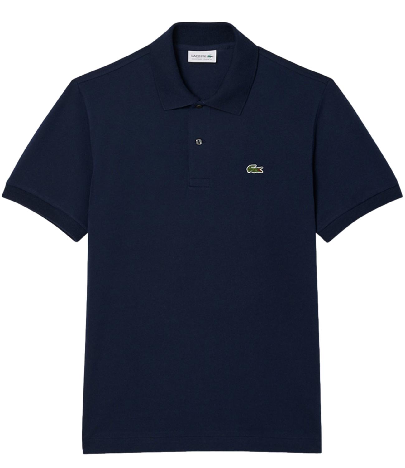 Polo Lacoste blu leggera