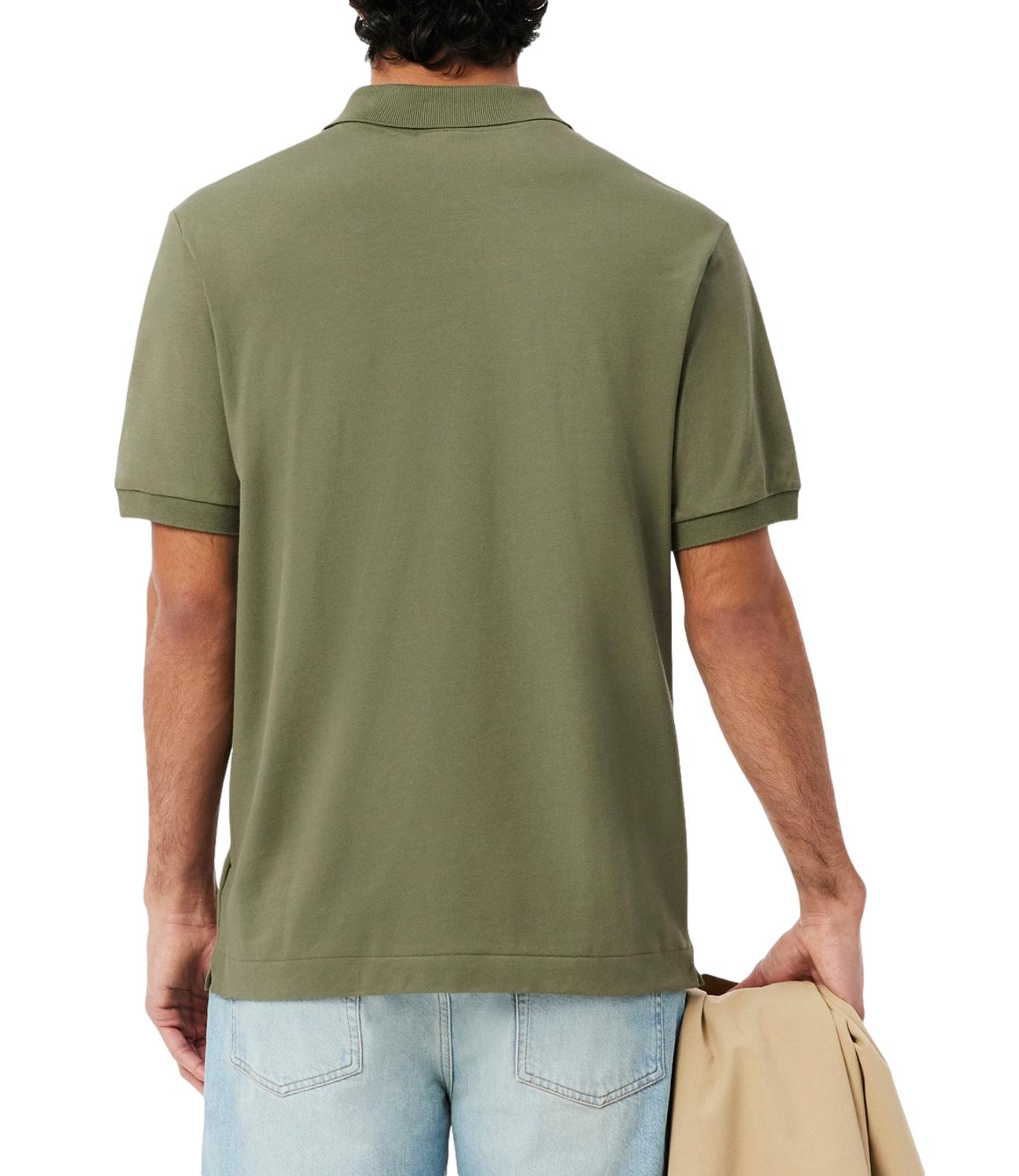 Polo Lacoste verde militare uomo