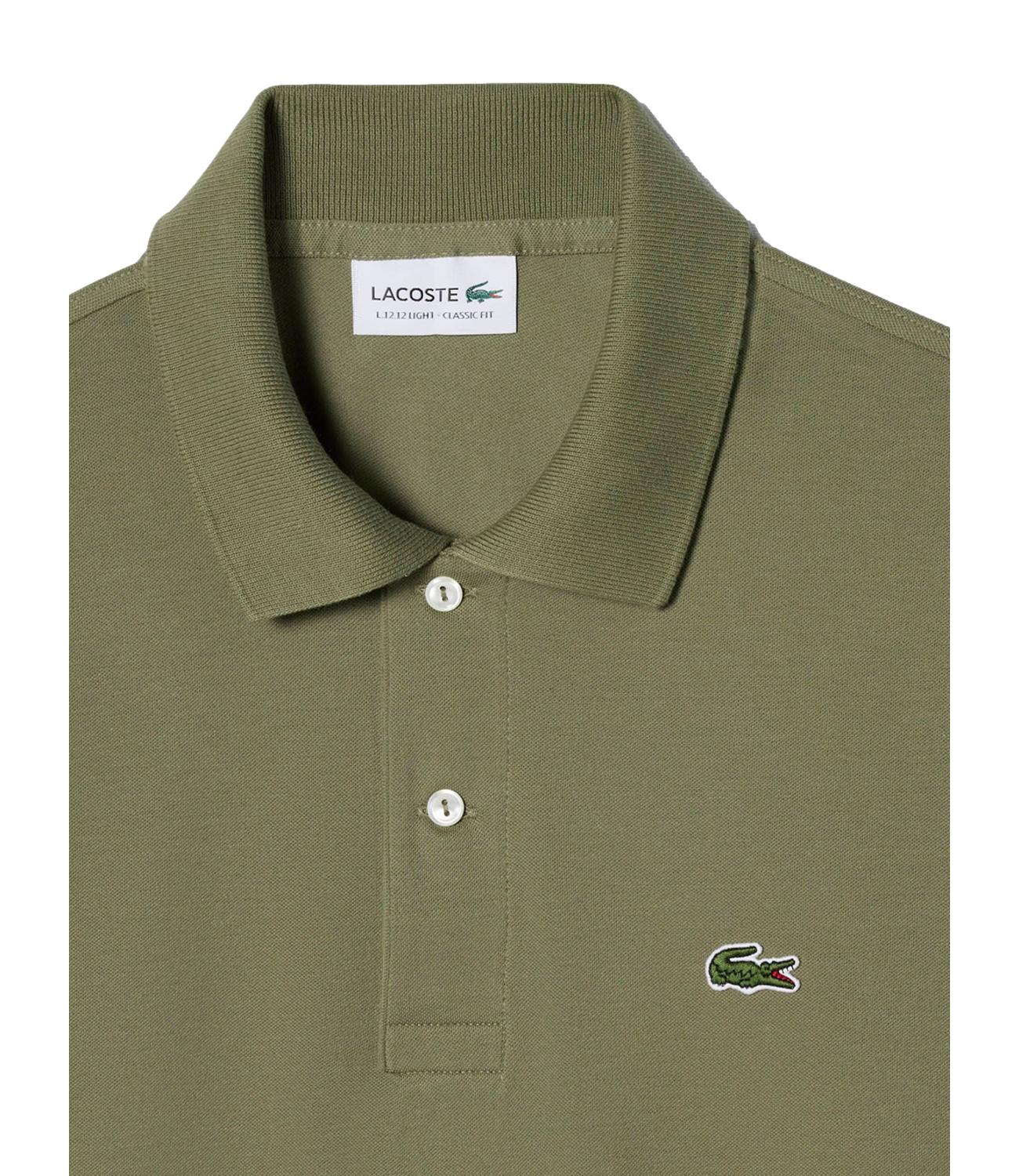 Polo Lacoste verde militare uomo