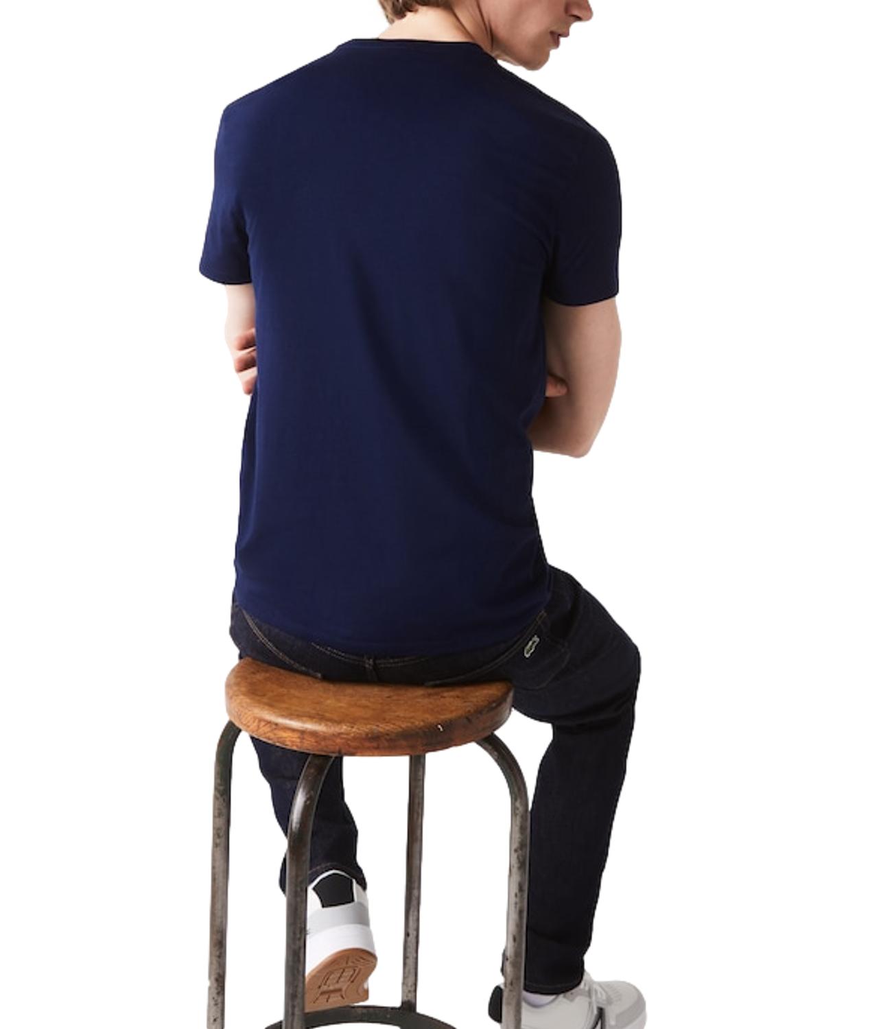 T-shirt Lacoste blu scuro