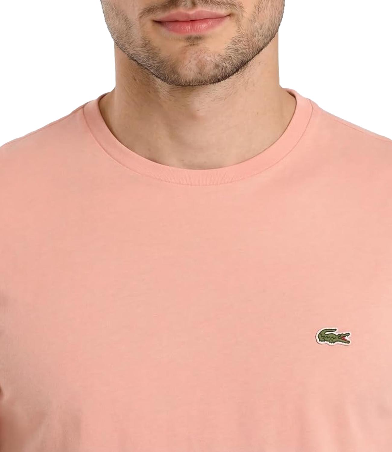 T-shirt Lacoste uomo rosa pastello