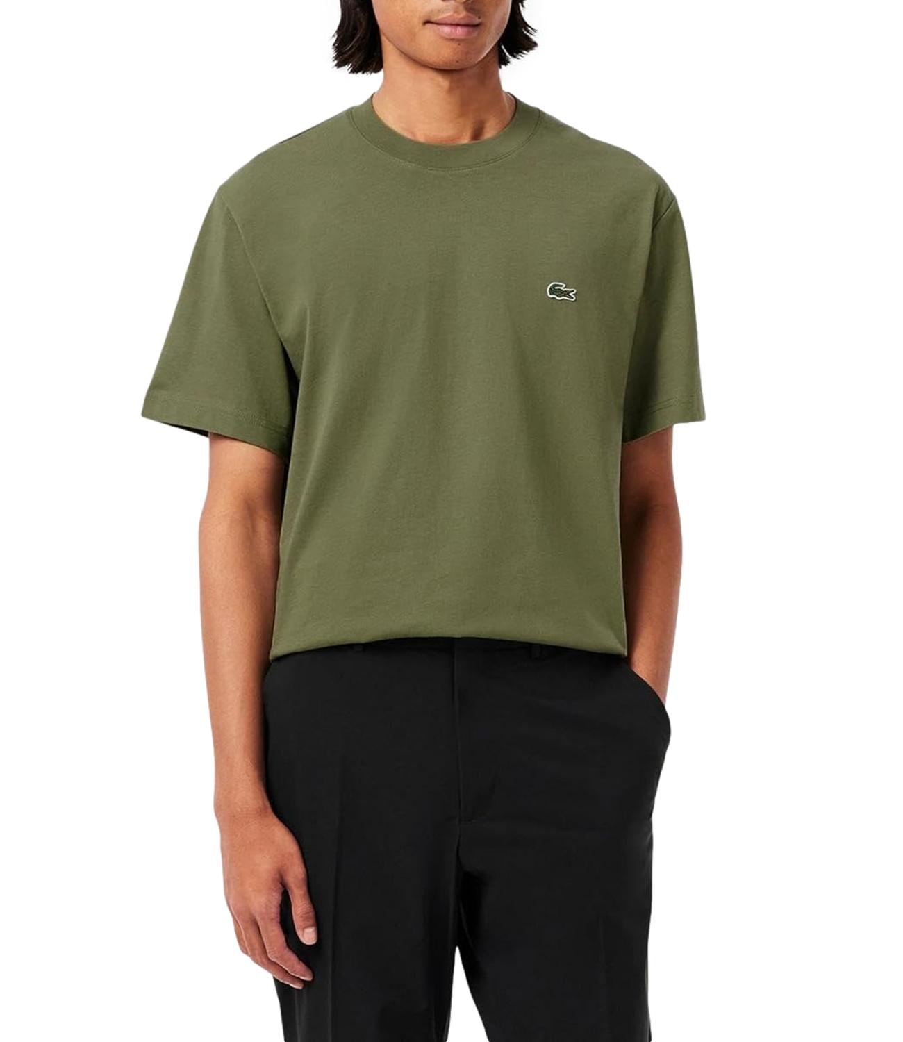 T-shirt Lacoste uomo verde militare