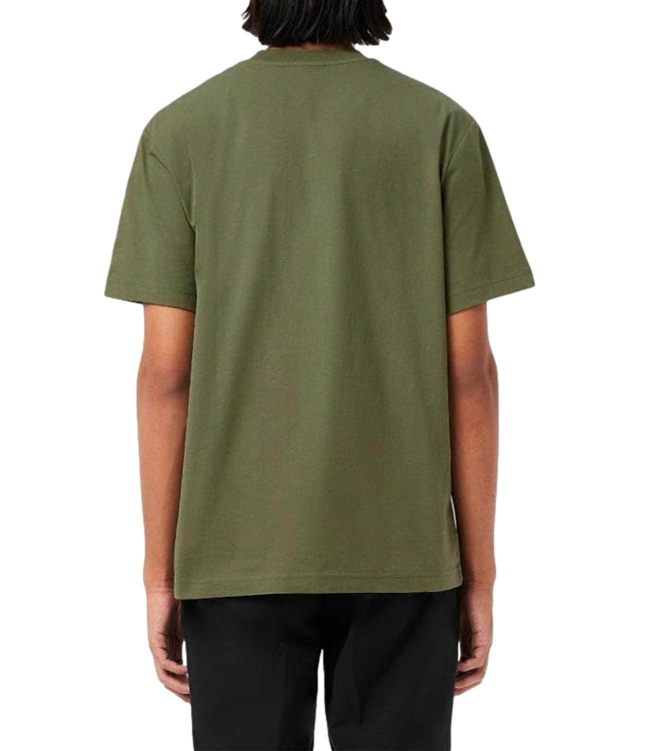T-shirt Lacoste uomo verde militare