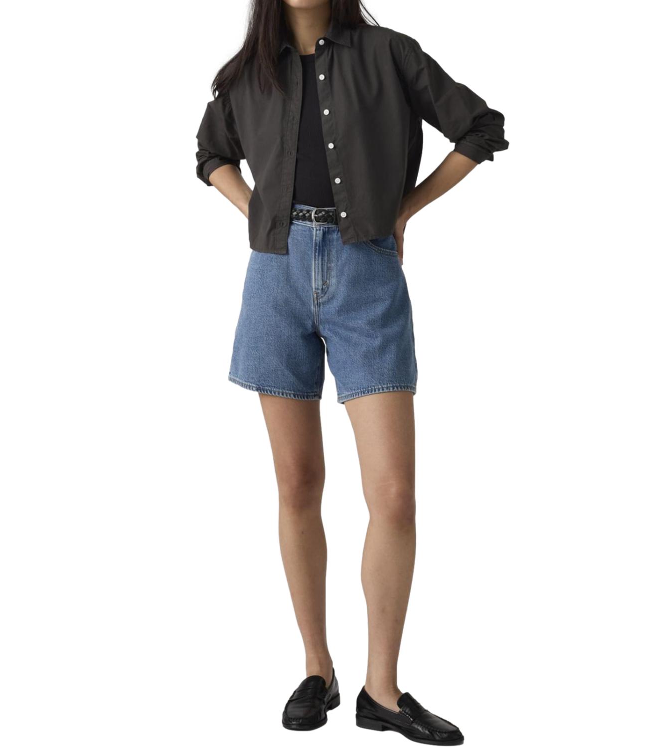 Levi's HIGH BAGGY SHORT Denim Chiaro Donna