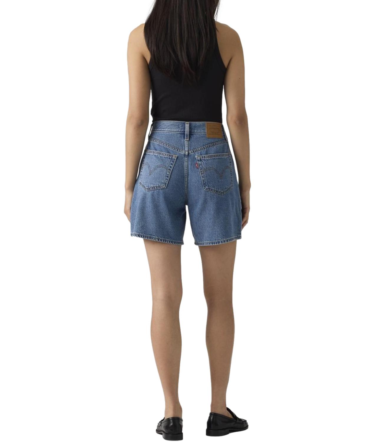 Levi's HIGH BAGGY SHORT Denim Chiaro Donna