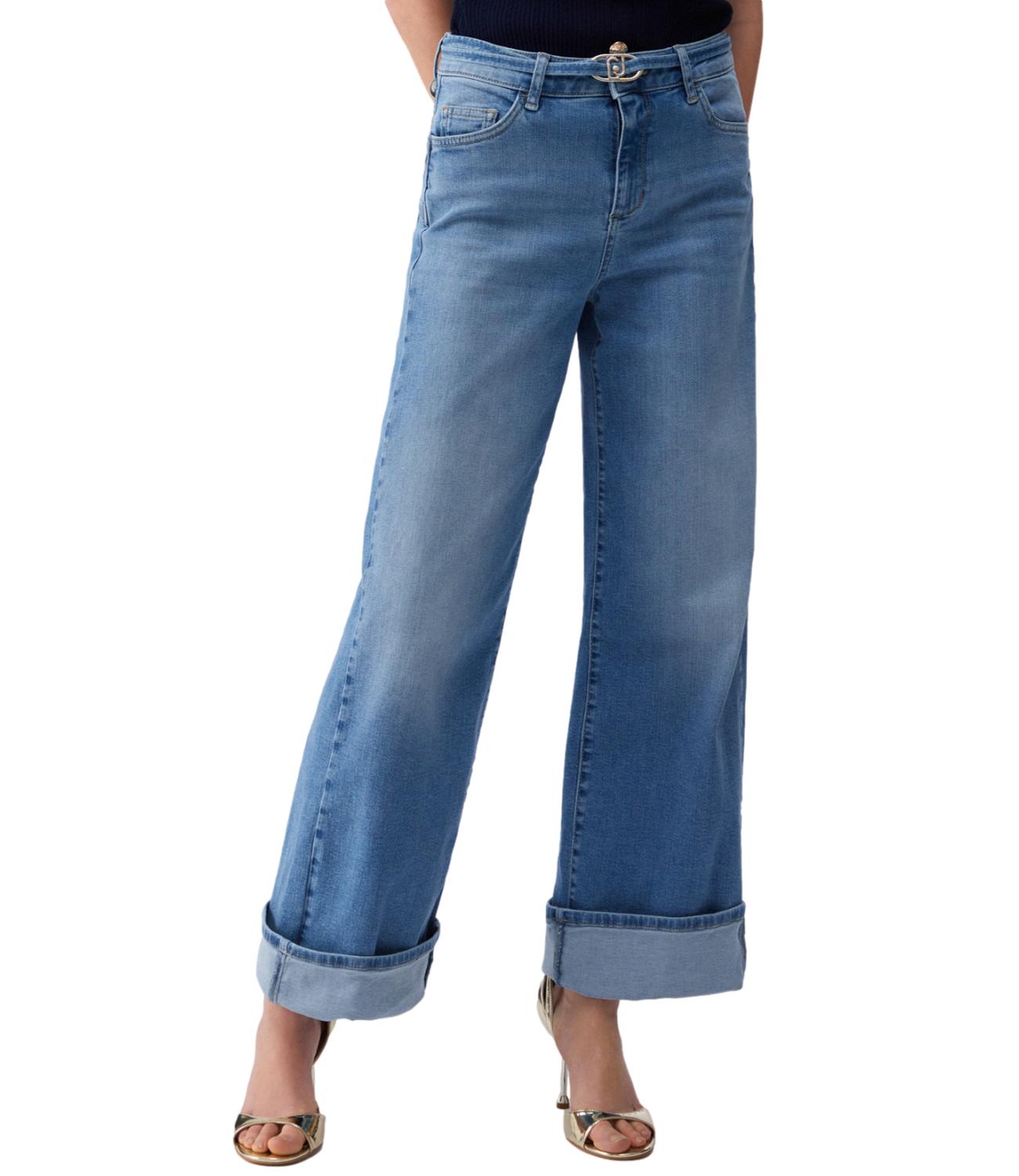 Liu Jo Jeans B.UP GOOD CROPPED H.W. Blue Summer Good Donna