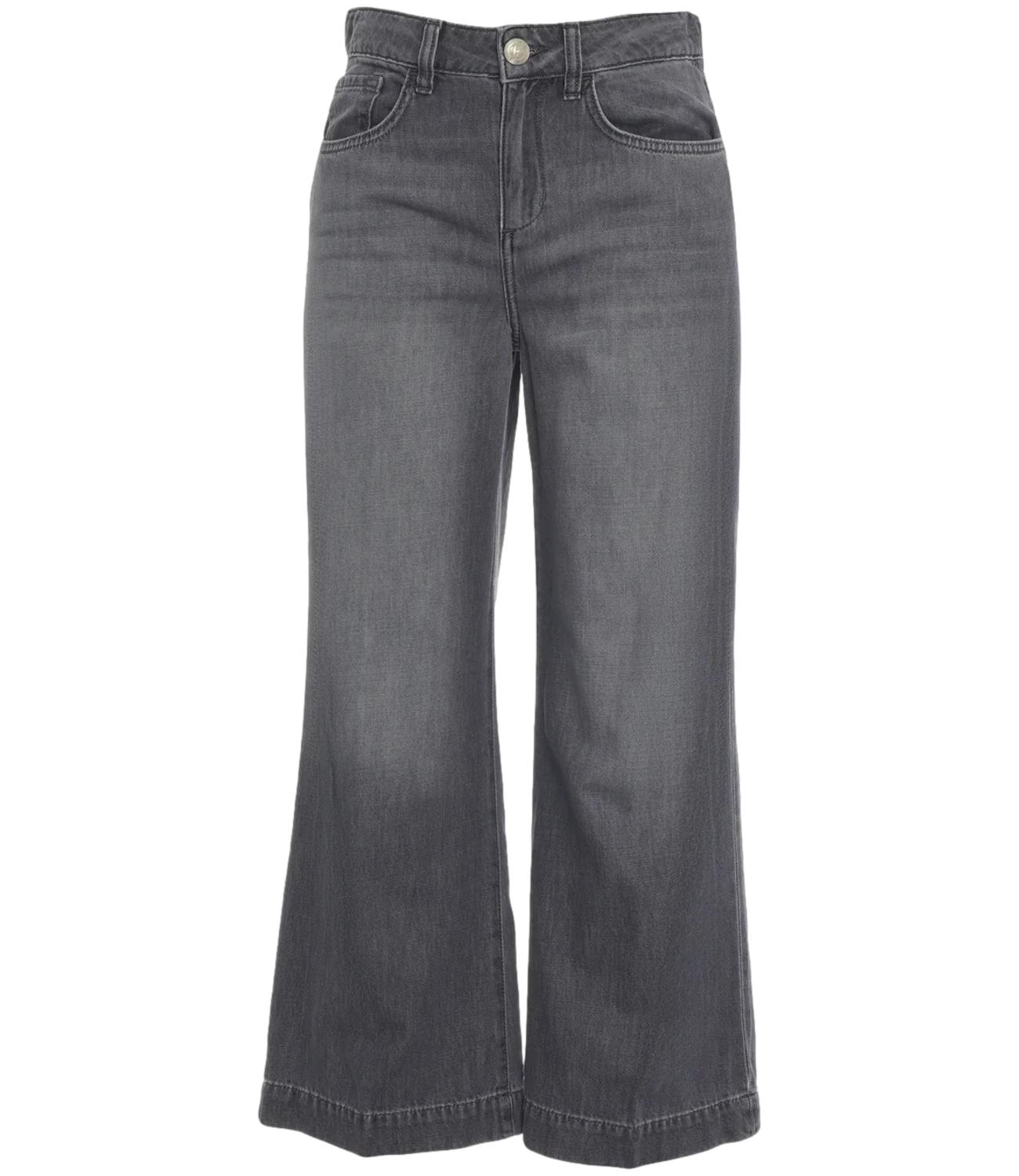 Liu Jo Jeans Flare Cropped Grey Donna