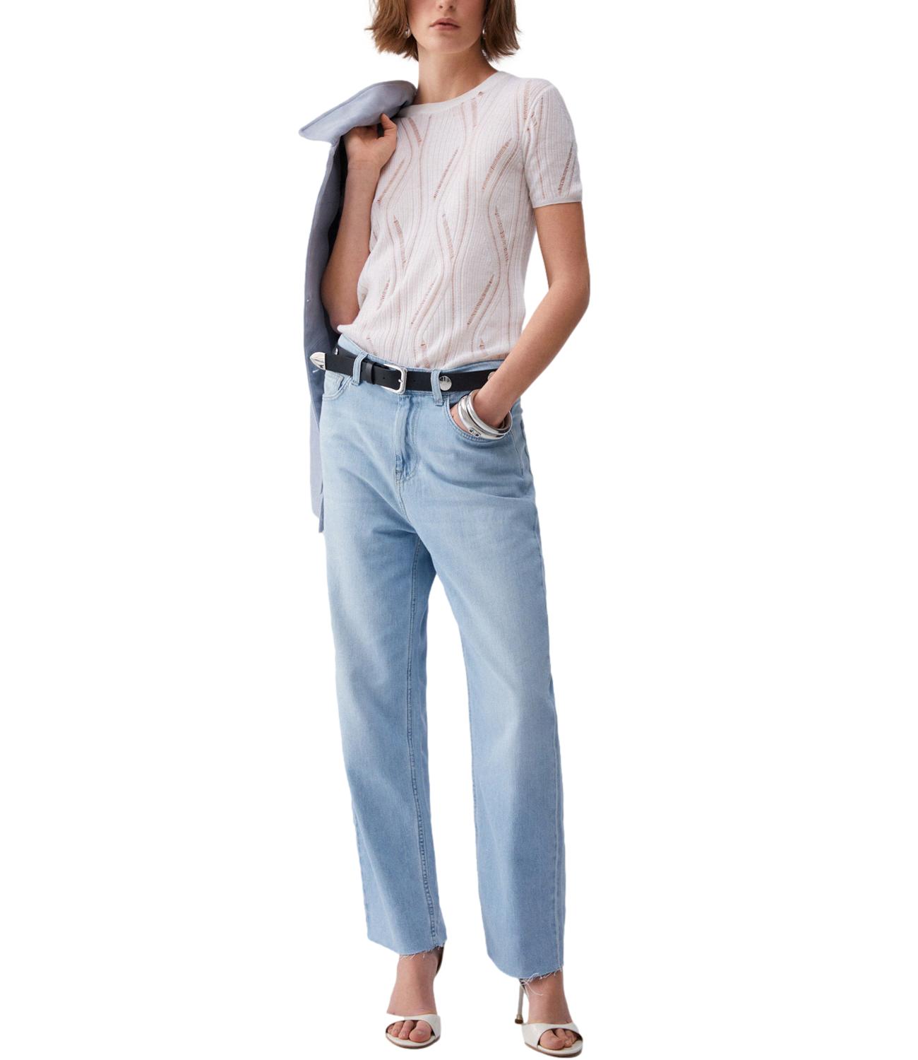 Liu Jo Jeans Straught Denim Chiaro Donna