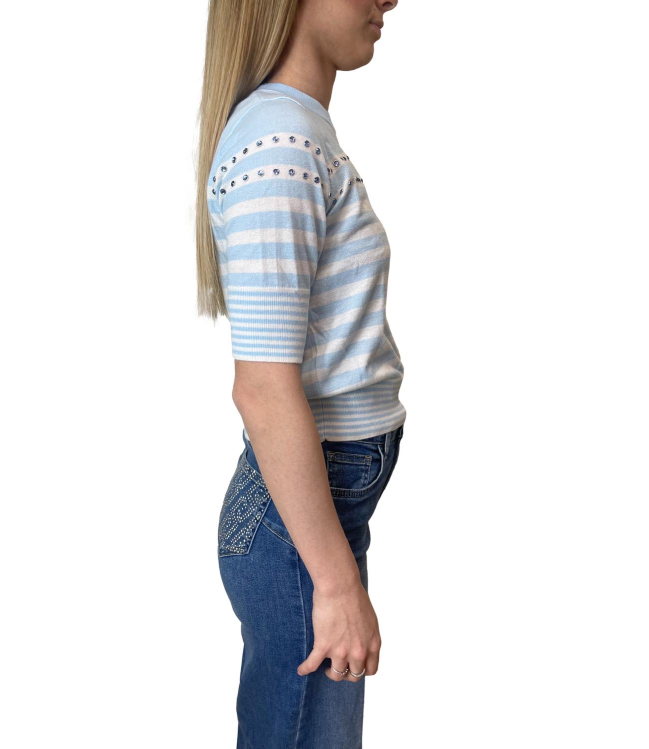 Liu Jo Maglia Blu/Bianco Donna