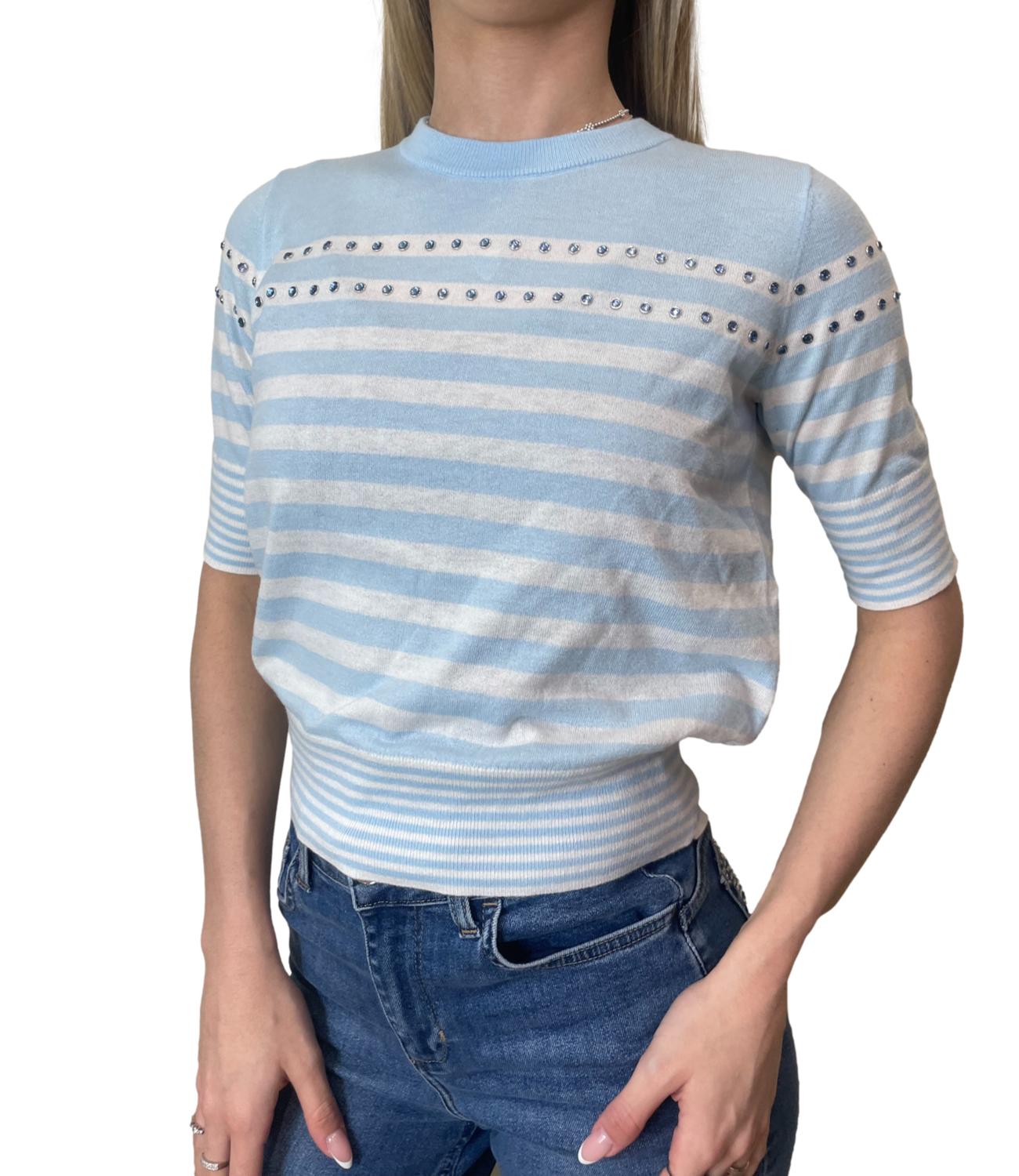 Liu Jo Maglia Blu/Bianco Donna