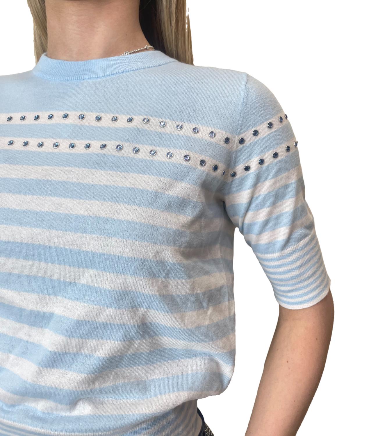 Liu Jo Maglia Blu/Bianco Donna