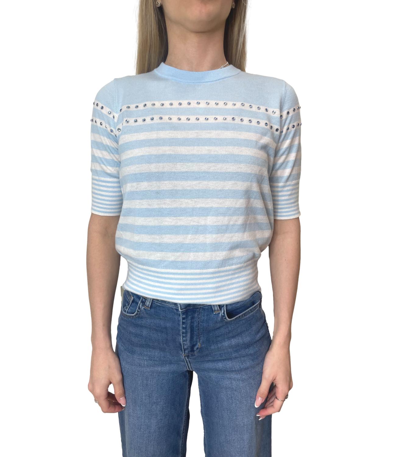 Liu Jo Maglia Blu/Bianco Donna