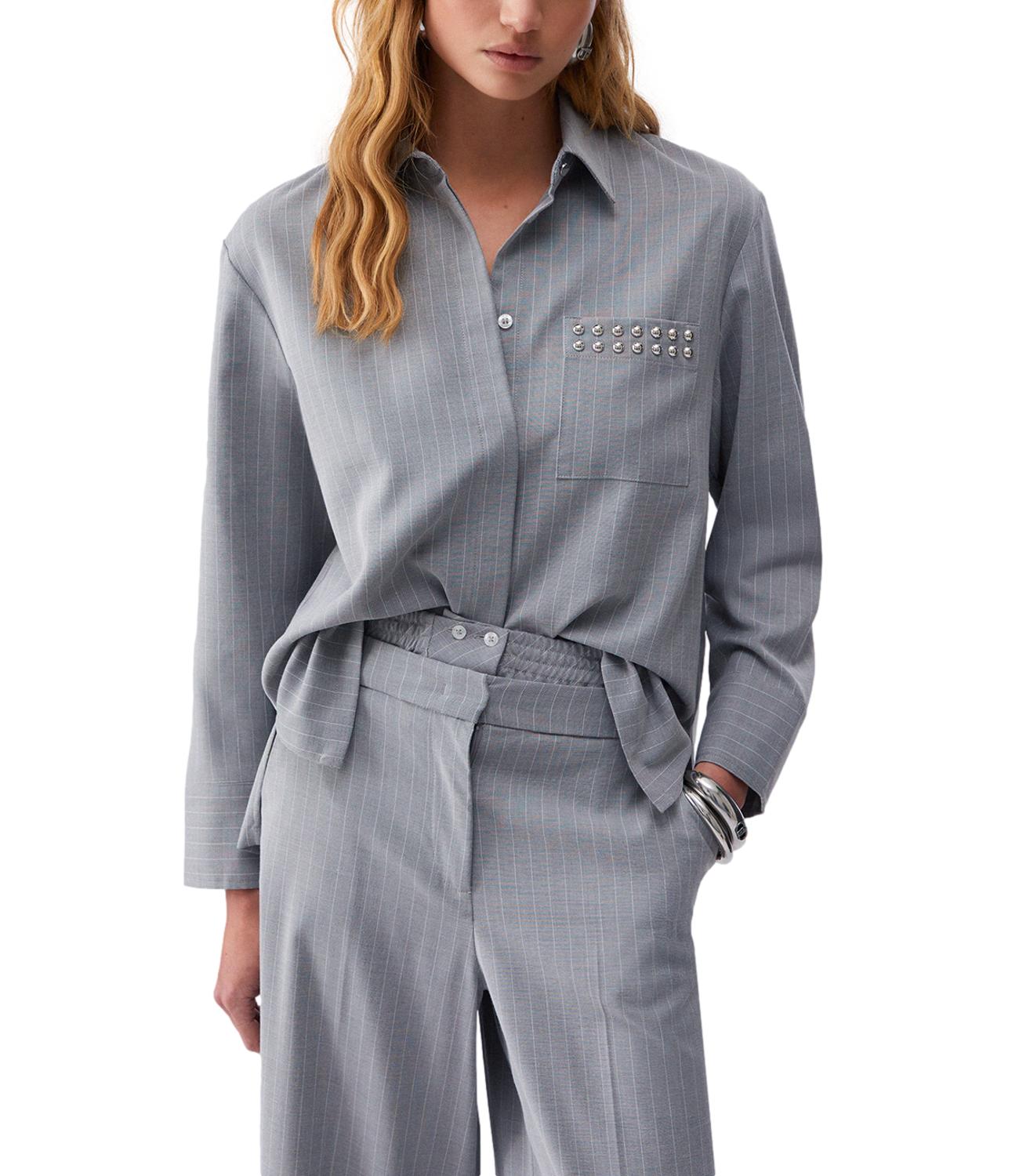 Liu Jo Camicia Grigio Gessato Donna