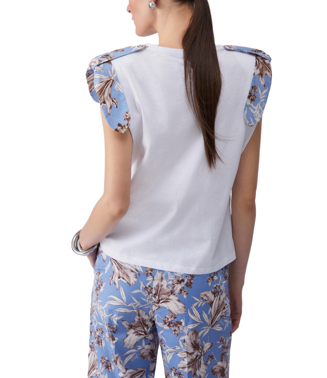 Liu Jo T-shirt Bianco/Wave Lily Donna