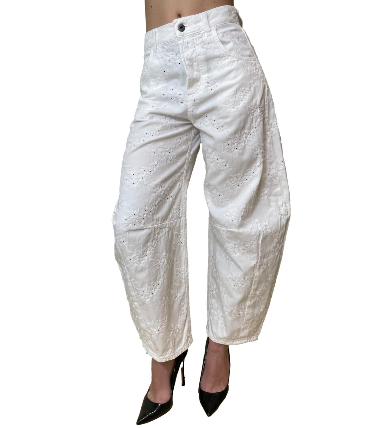 Liu Jo Pantalone Bianco Lana Donna