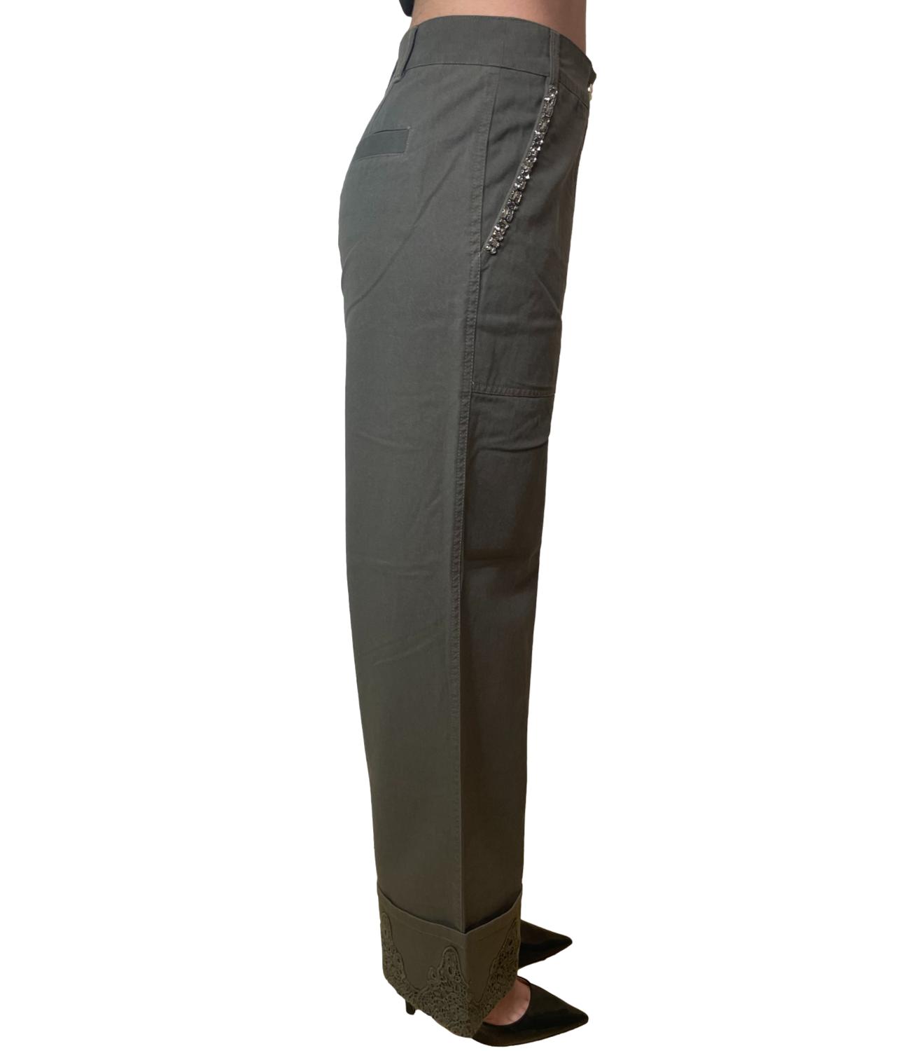 Liu Jo Pantalone Dark Olive Donna
