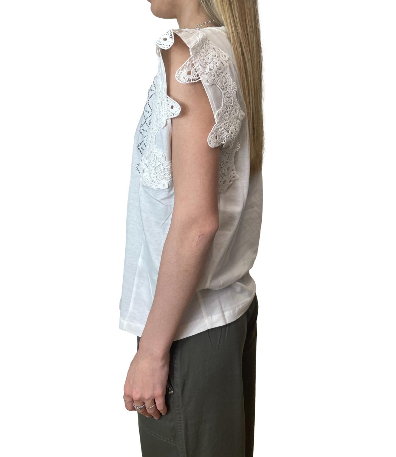 Liu Jo T-shirt Bianco Lana Donna