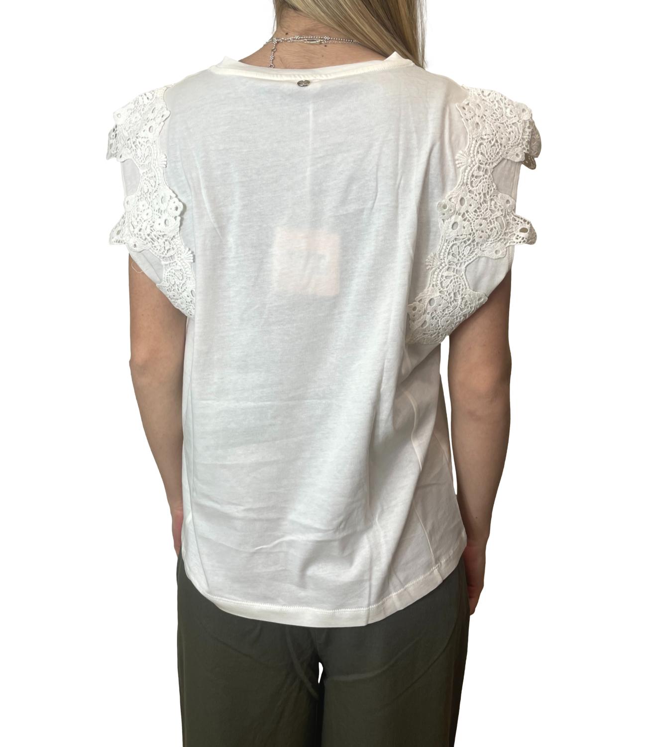 Liu Jo T-shirt Bianco Lana Donna