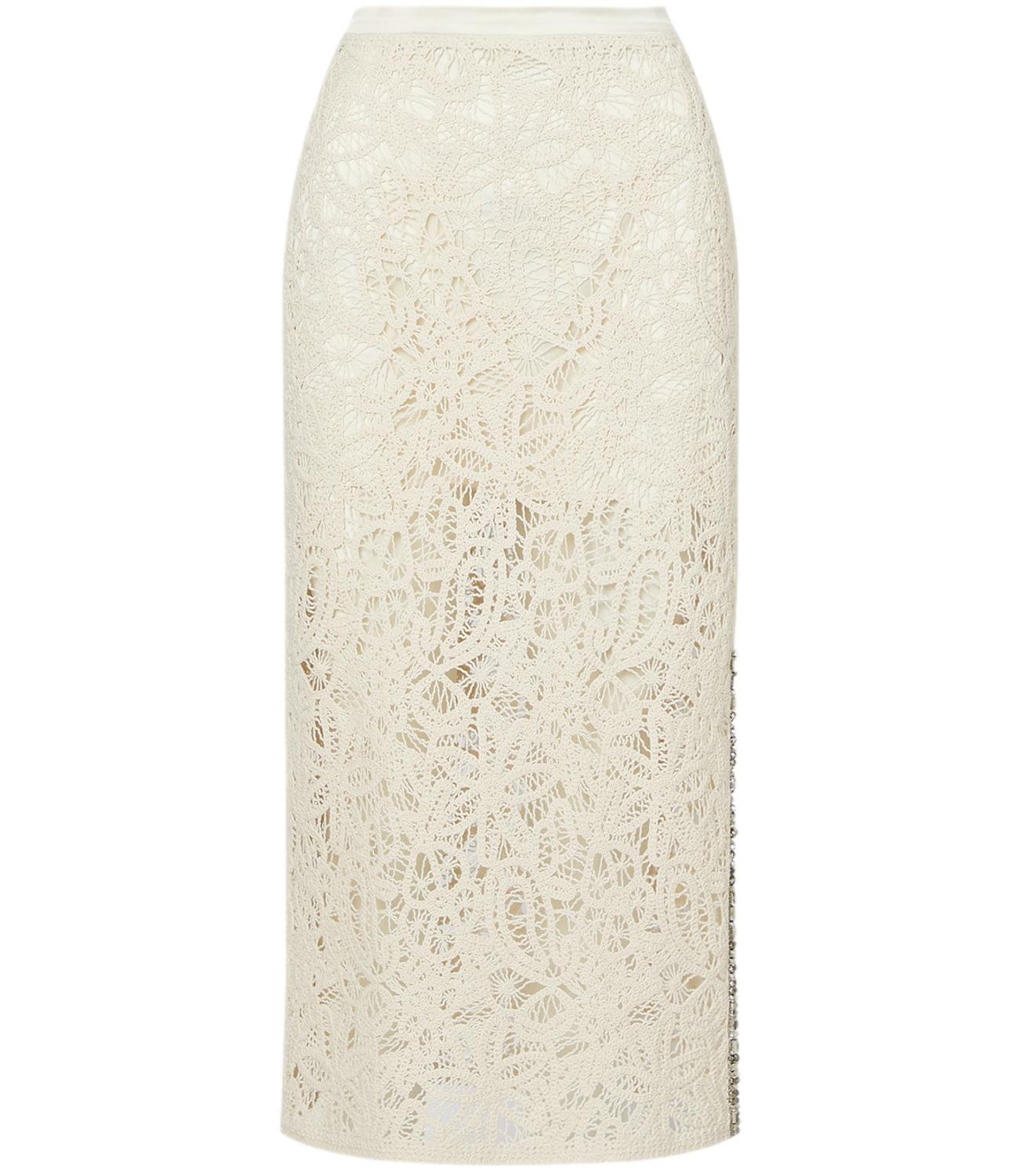 Liu Jo Gonna Macramè Naturale/Bco Lana Donna