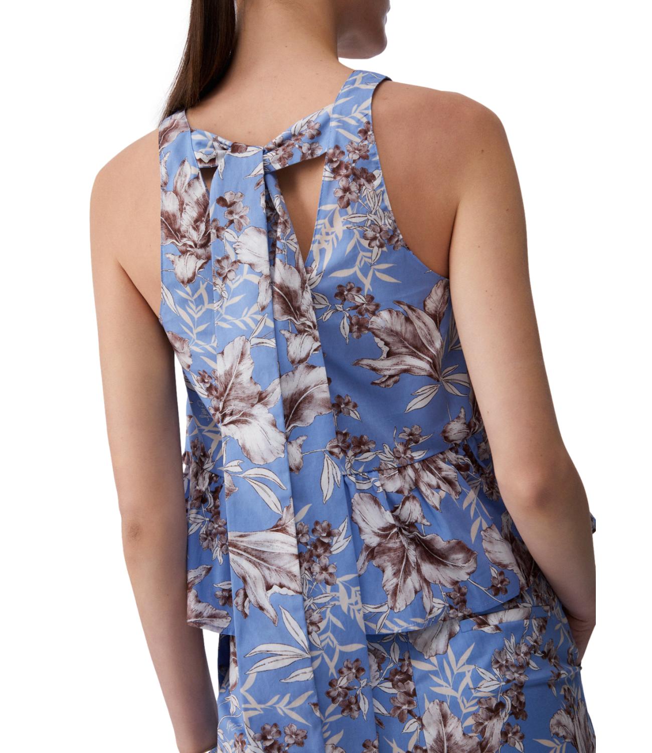 Liu Jo Top Blu Wave Liles Donna