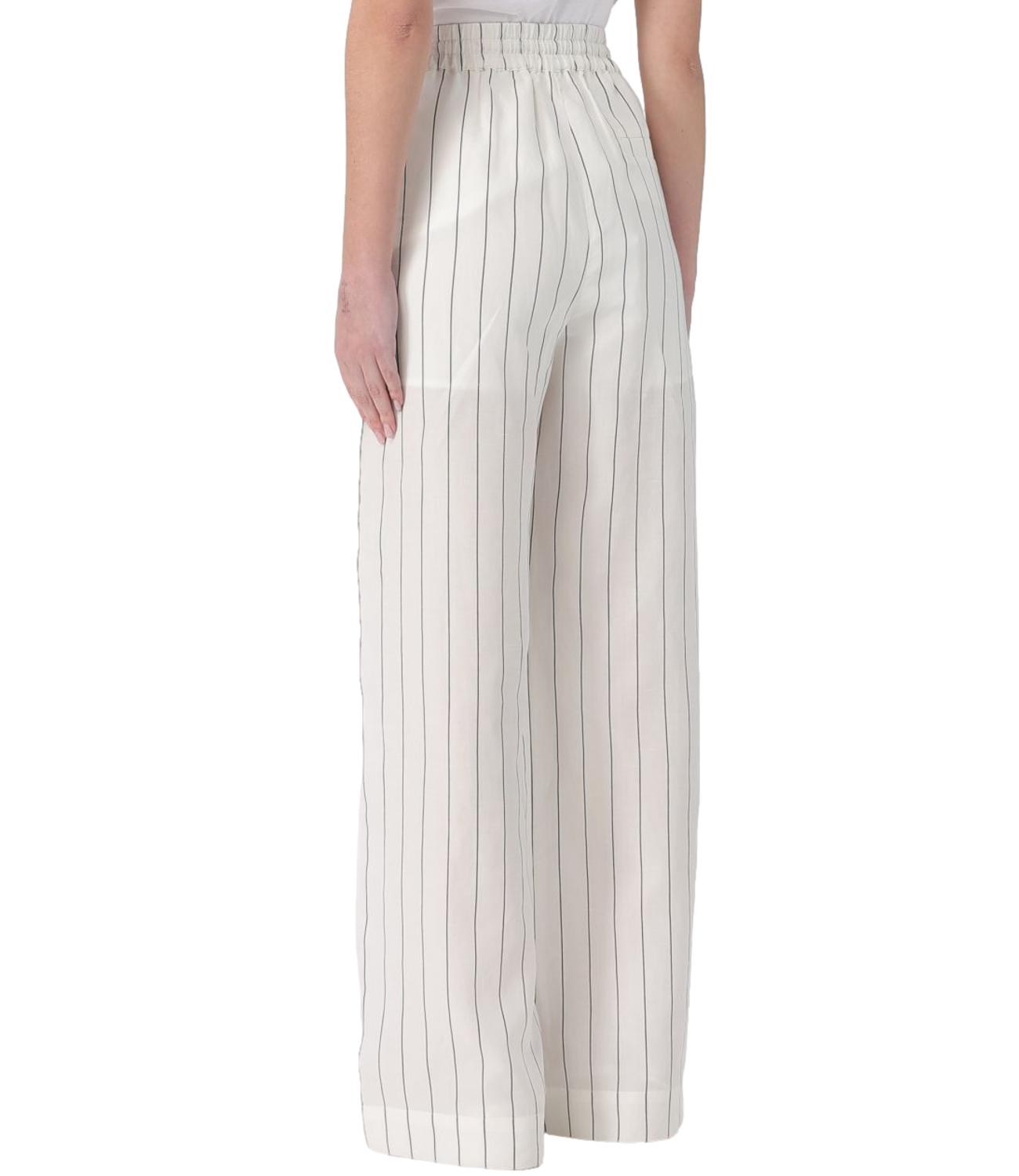 Liu Jo Pantalone Bianco Lana/Nero Donna