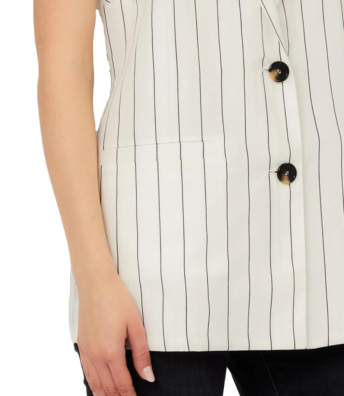 Liu Jo Gilet Bianco Lana/Nero Donna
