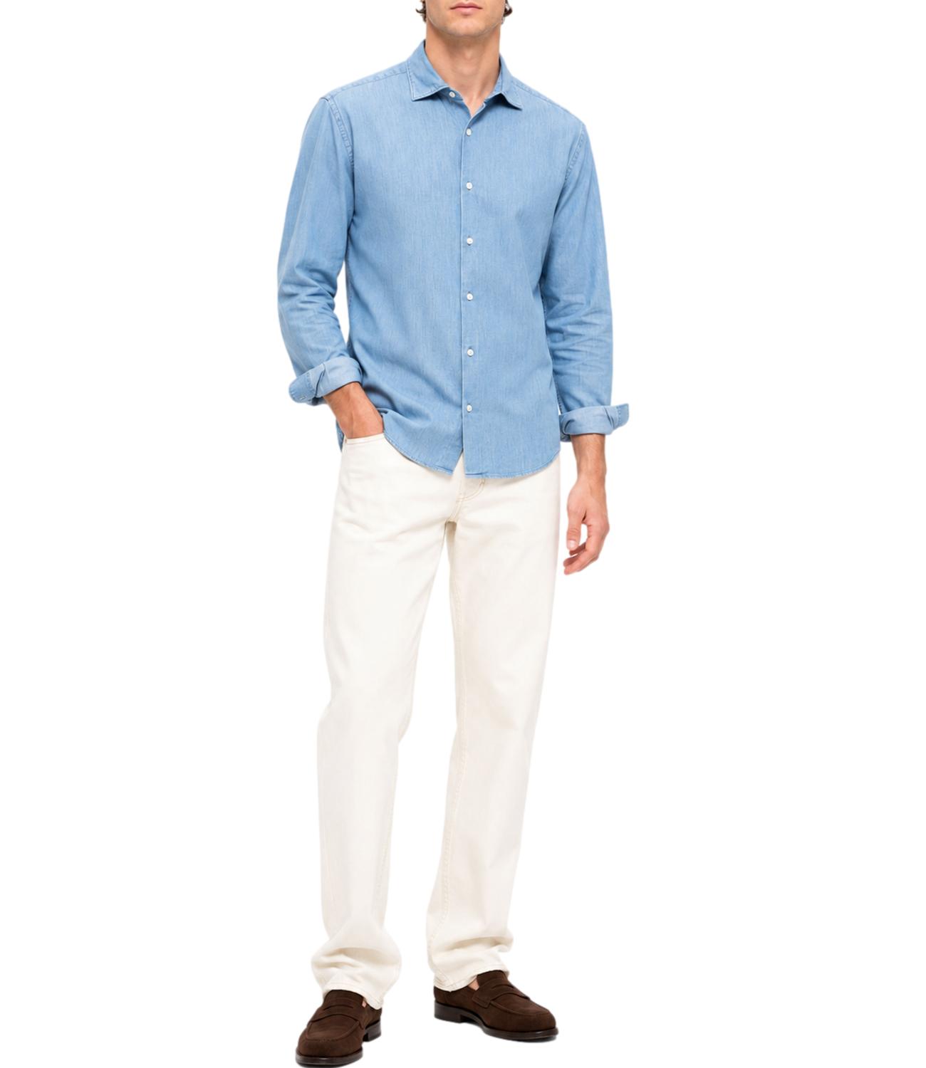 Camicia Uomo Blu di jeans