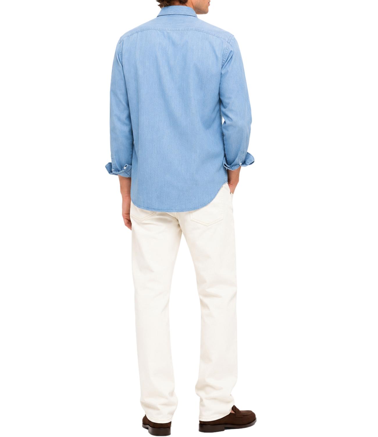 Camicia Uomo Blu di jeans