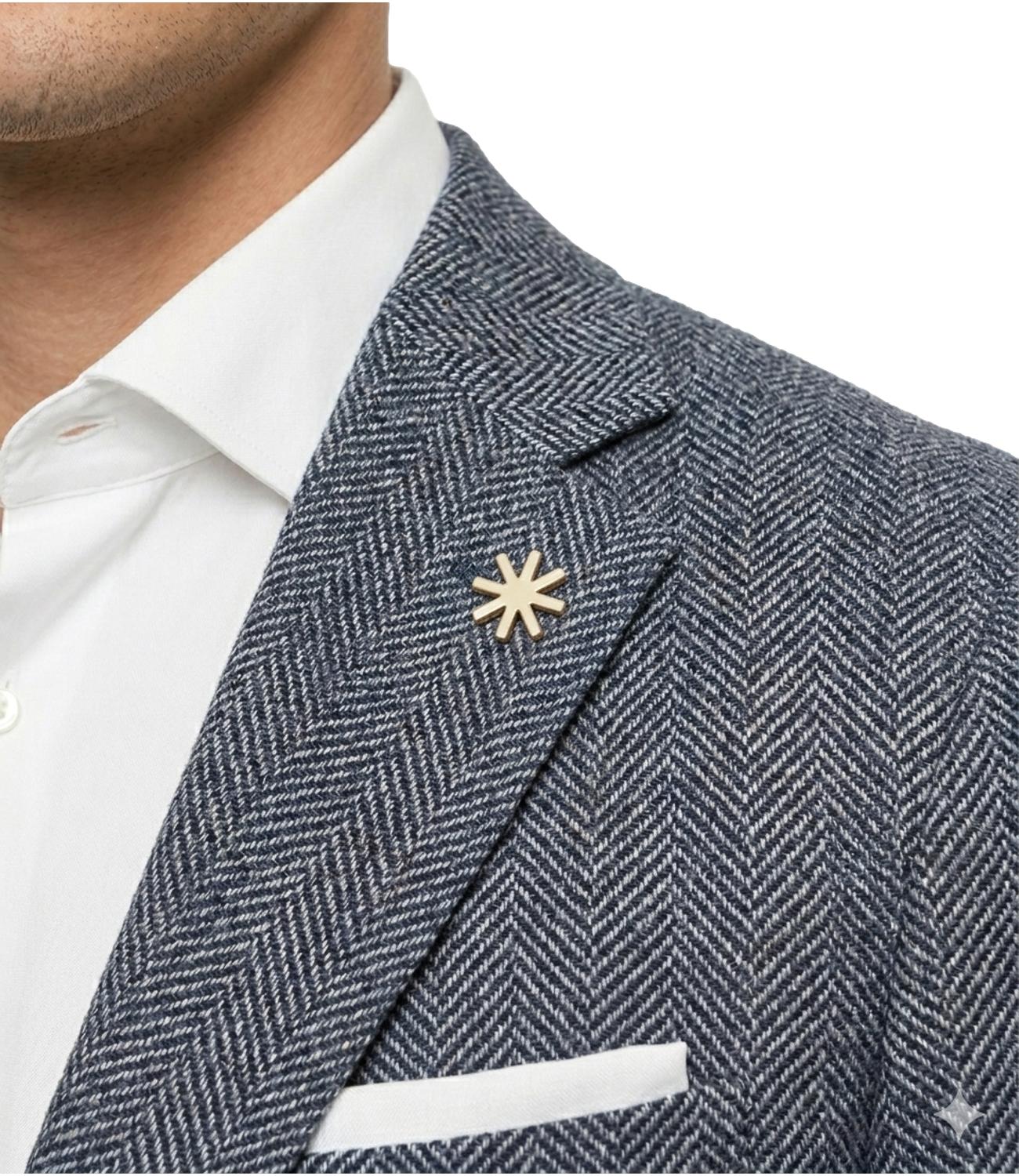 Giacca Manuel Ritz blu spigata