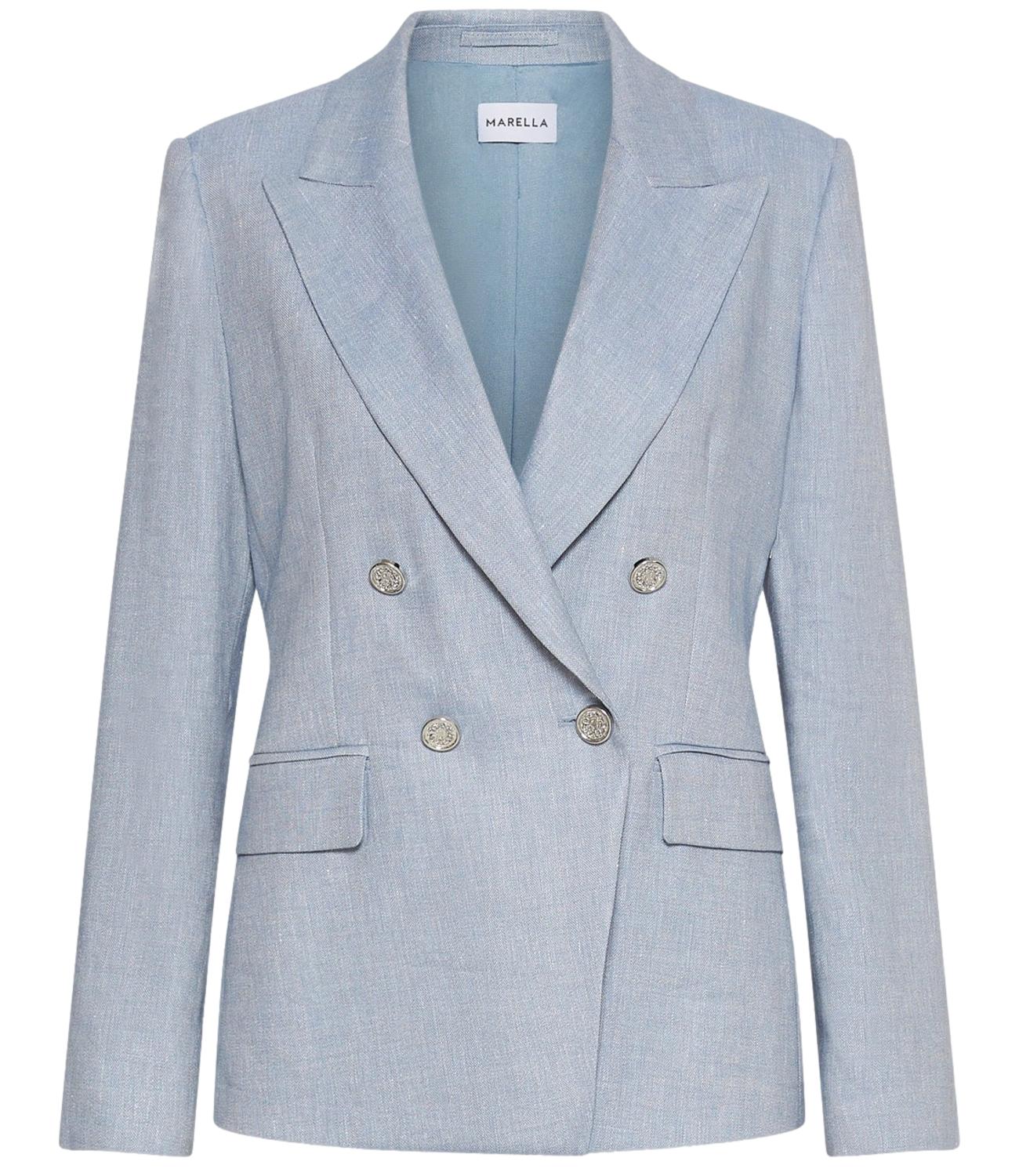 Marella Giacca Mllbussola Azzurro Donna