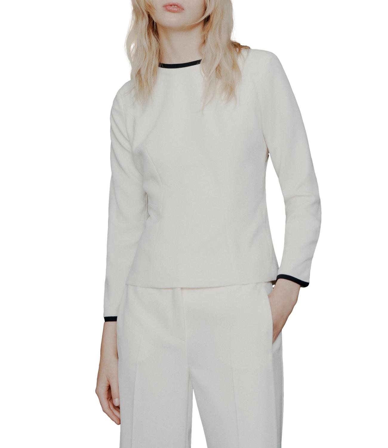 Marella Art.365 Camicia Mltscacco Bianco Lana Donna