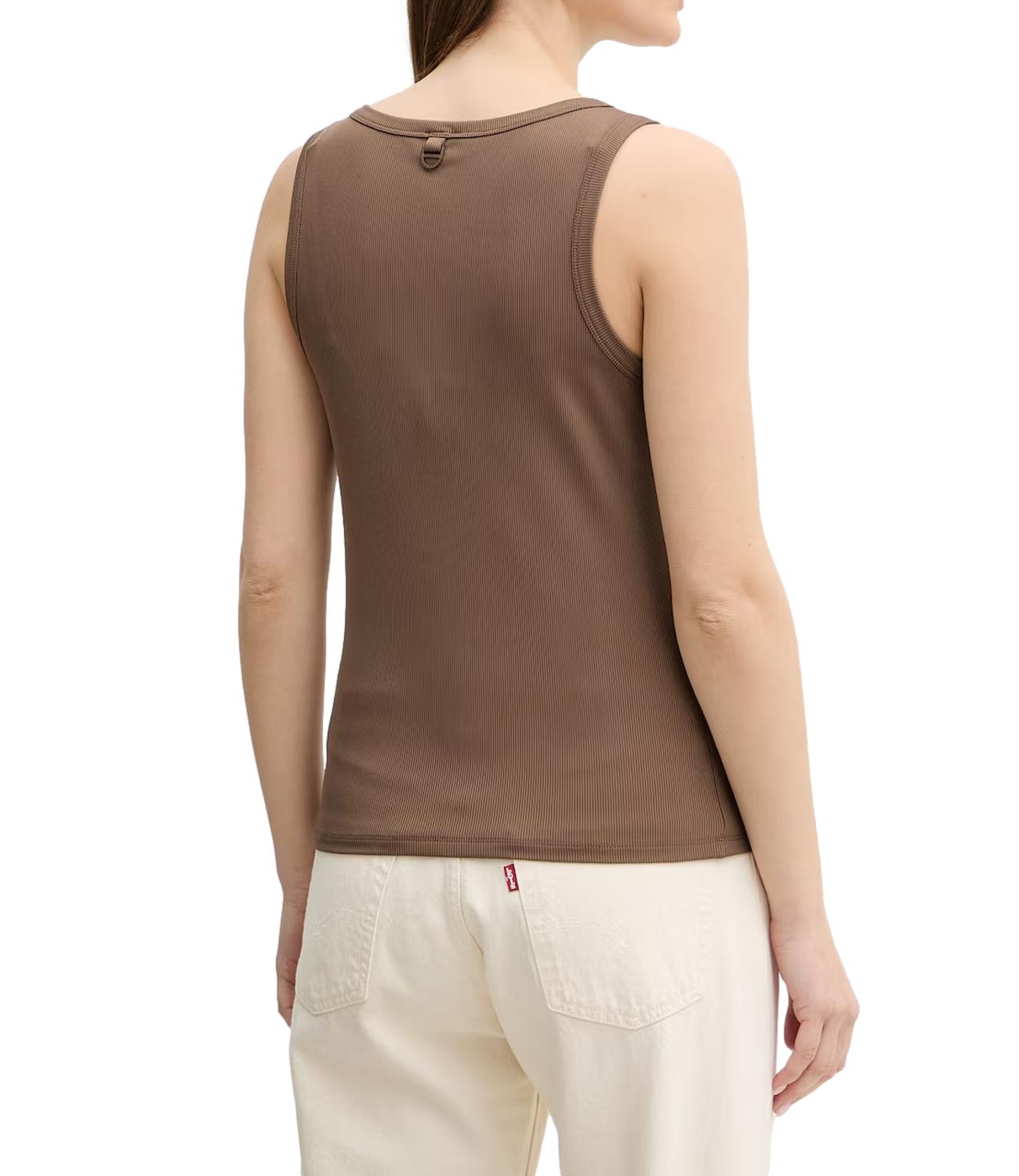 Marella Monochrome Canotta Mlmorata Marrone Donna