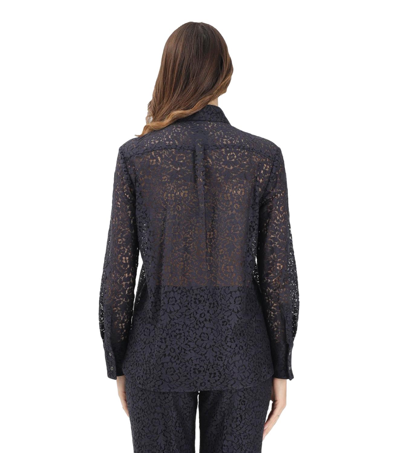 Mstgala camcia pizzo blu scura