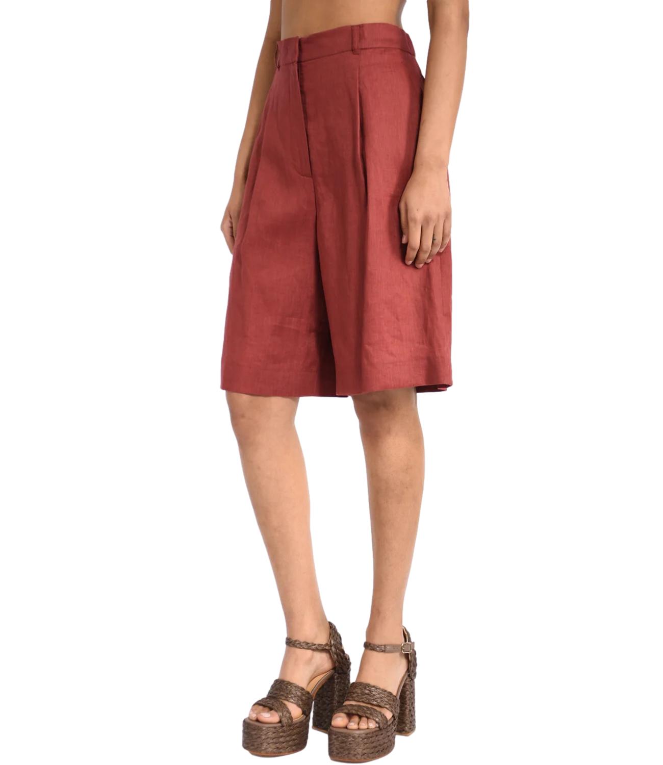 Mstcaravan pantalone corto ROSSo largo