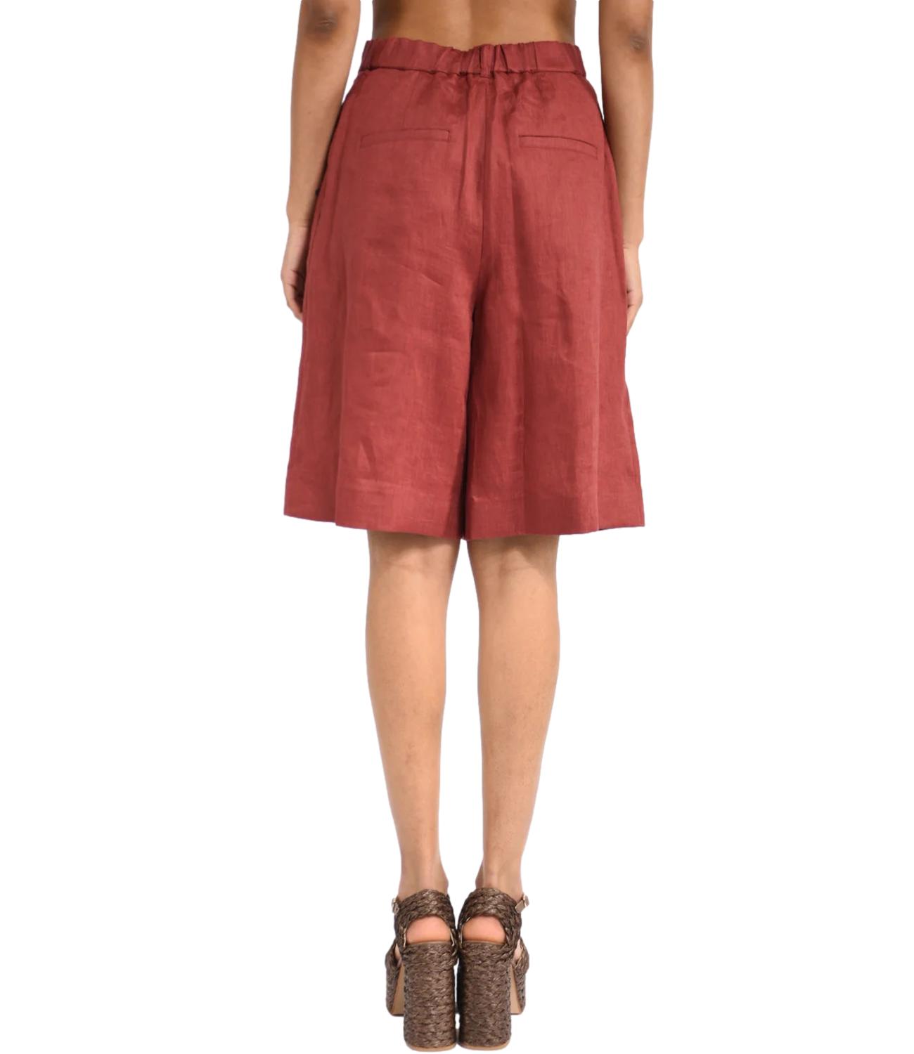 Mstcaravan pantalone corto ROSSo largo