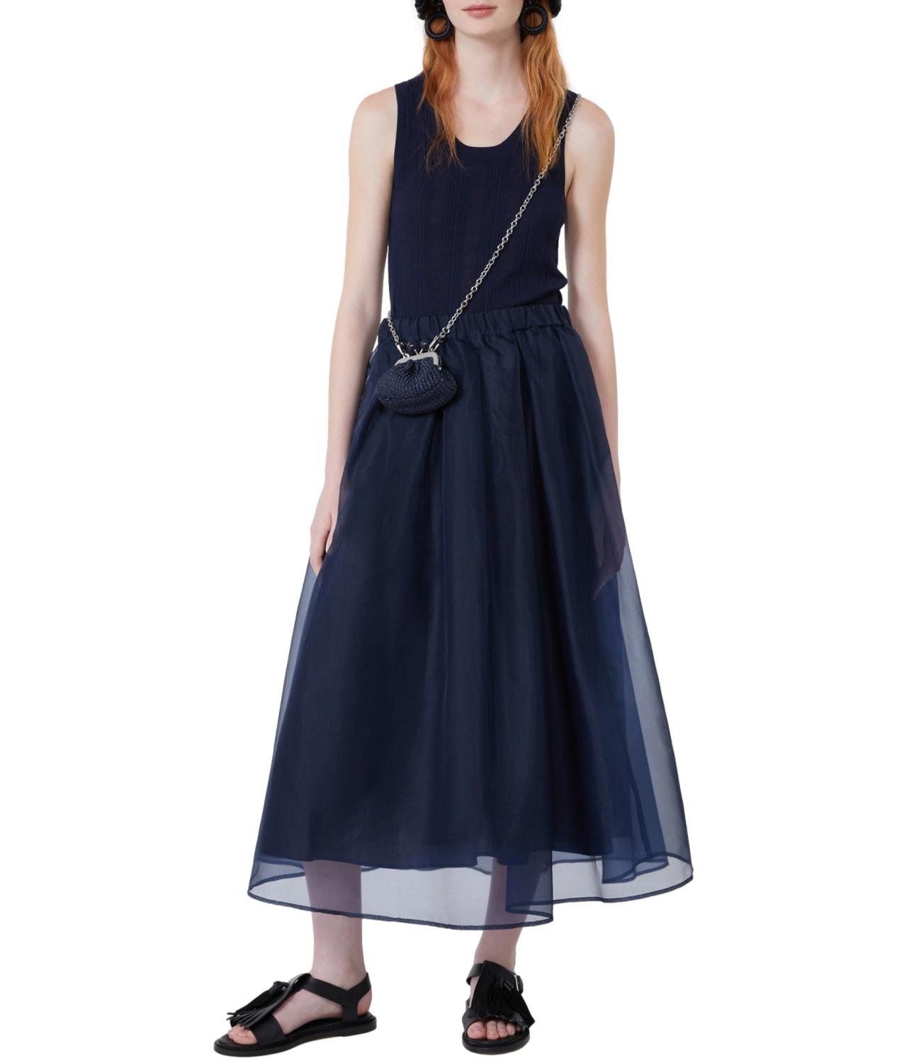 Max Mara Weekend Gonna Wkdvisino Blu Donna