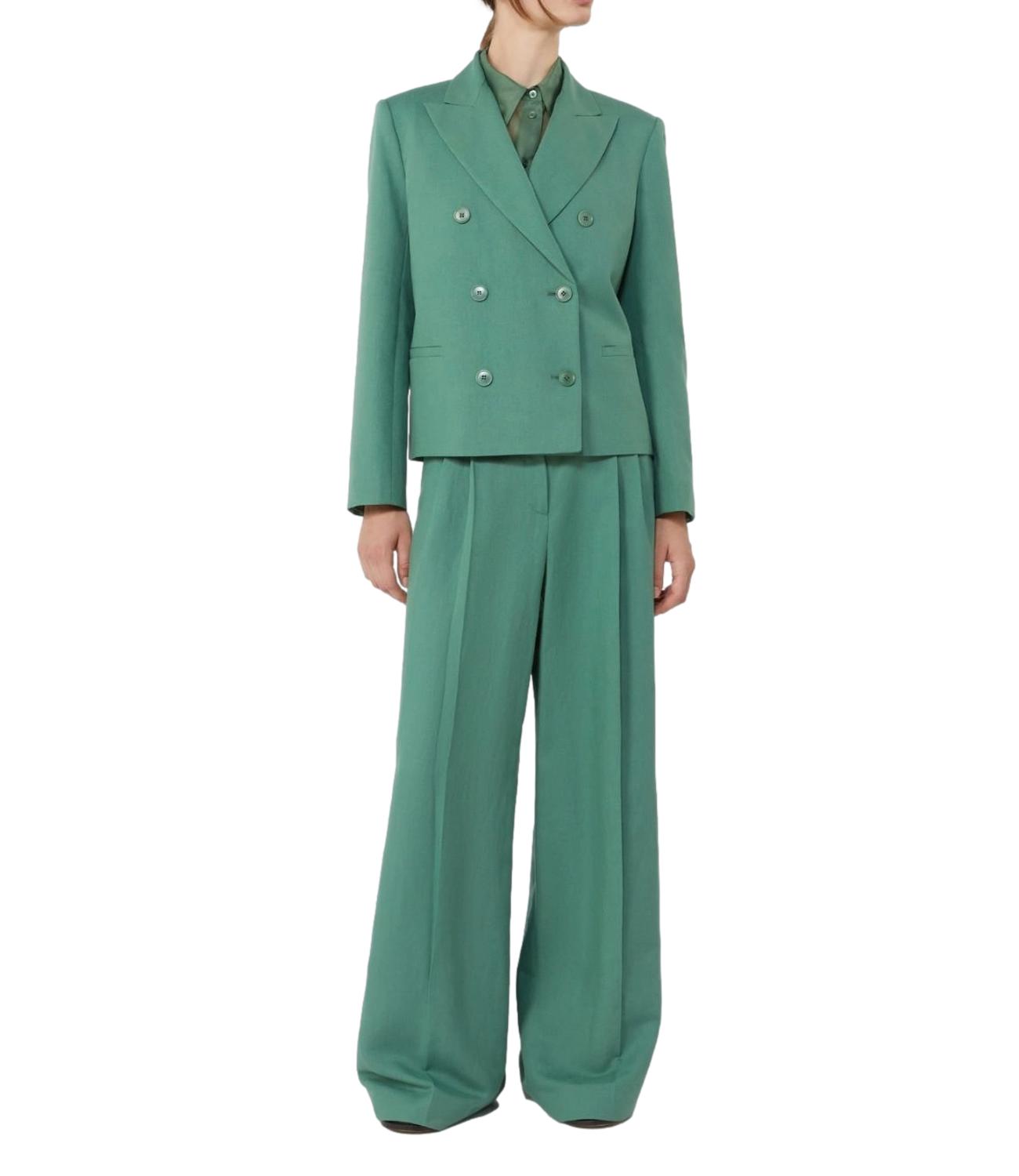MAX MARA WEEKEND pantalone Wkdveliero verde donna